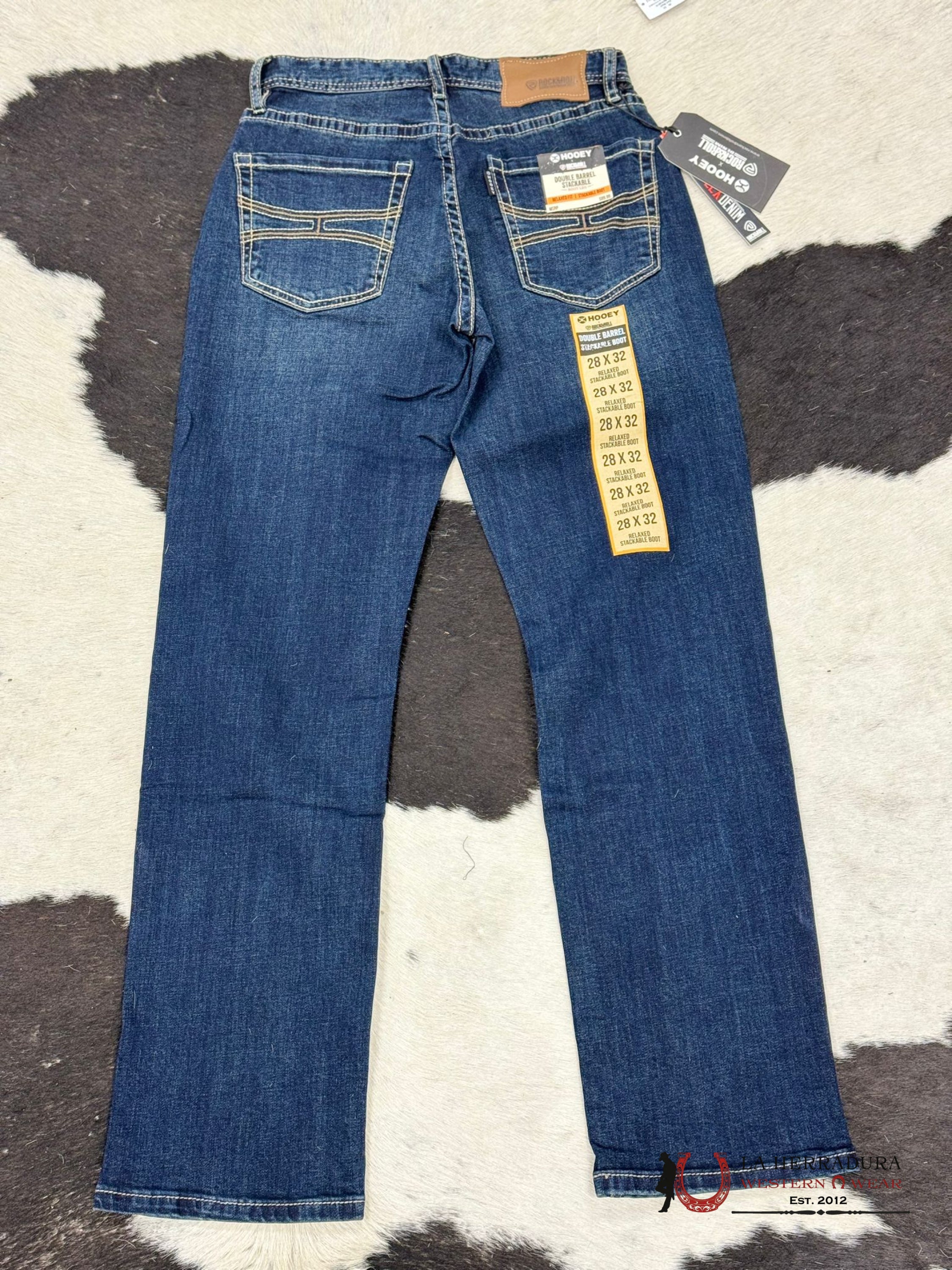 Hooey X Rock & Roll Double Barrel Stackable Boot Leg Ropa Hombres