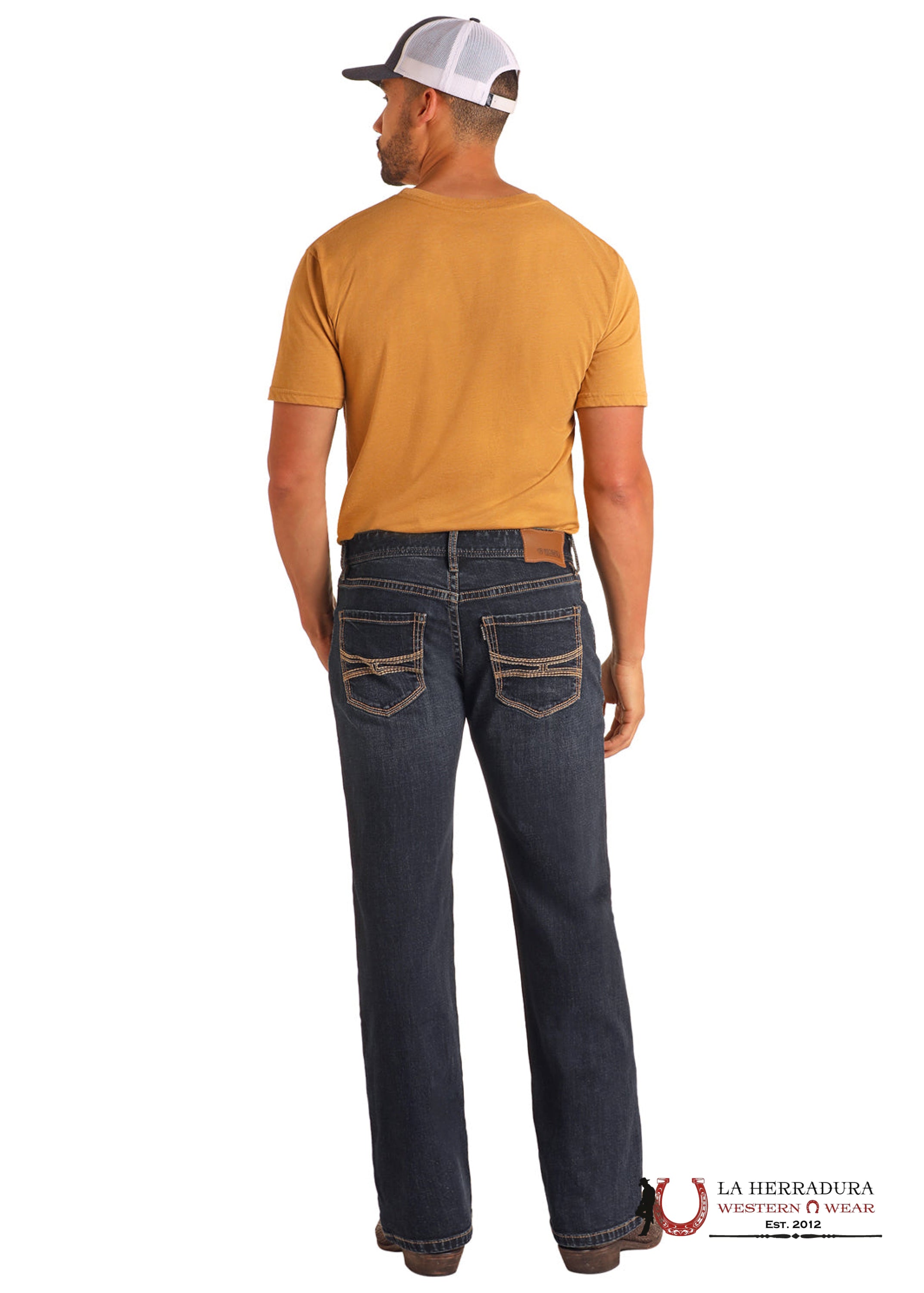 HOOEY X ROCK&ROLL PISTOL STRAIGHT BOOT DARK VINTAGE REGULAR FIT HM1PD06226 ROPA HOMBRES