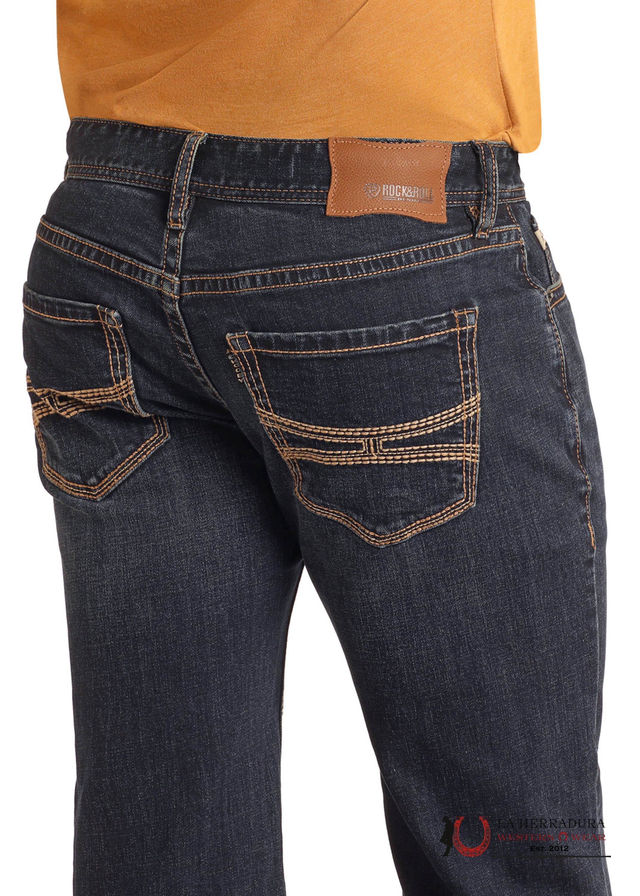 HOOEY X ROCK&ROLL PISTOL STRAIGHT BOOT DARK VINTAGE REGULAR FIT HM1PD06226 ROPA HOMBRES