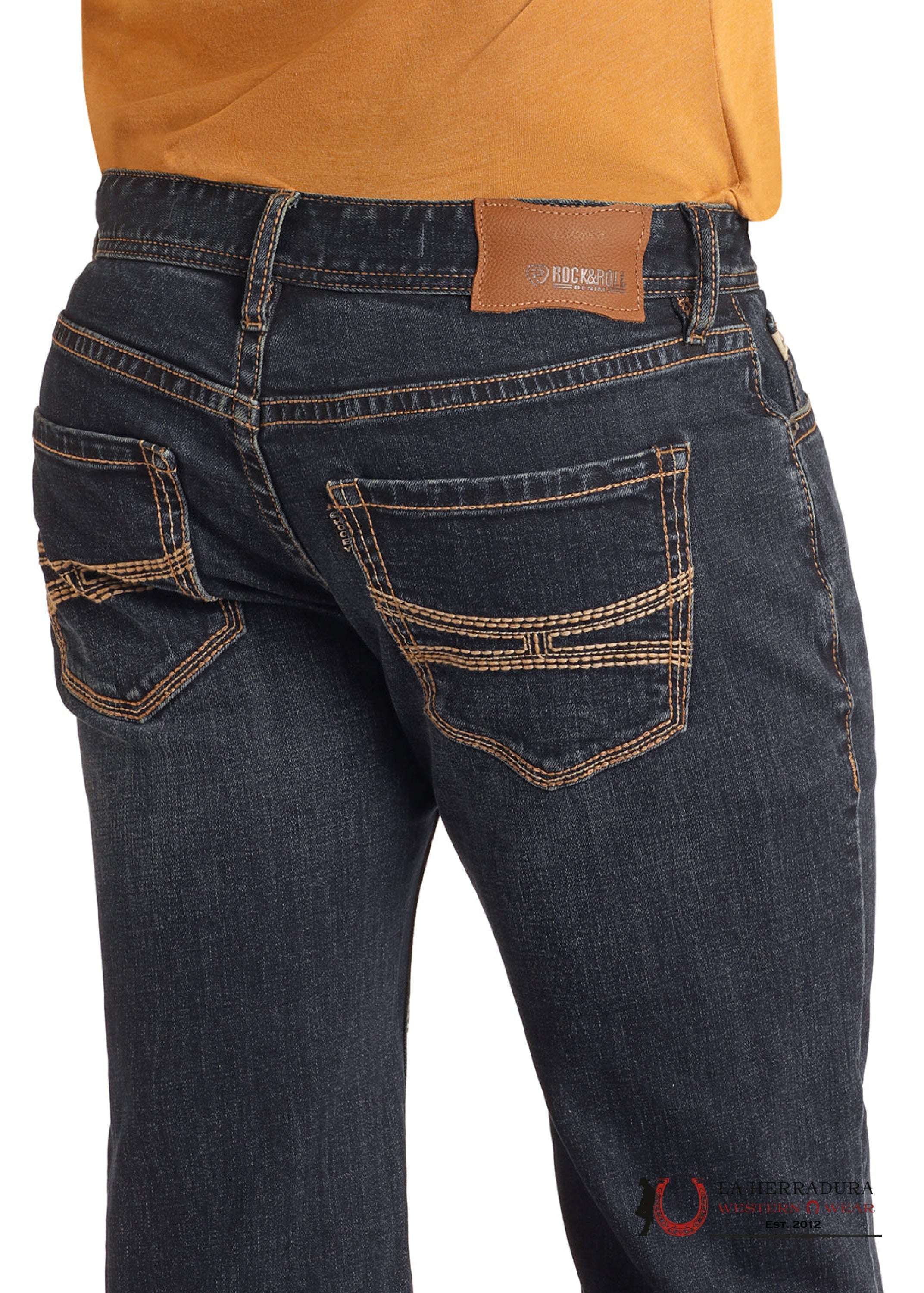 HOOEY X ROCK&ROLL PISTOL STRAIGHT BOOT DARK VINTAGE REGULAR FIT HM1PD06226 ROPA HOMBRES