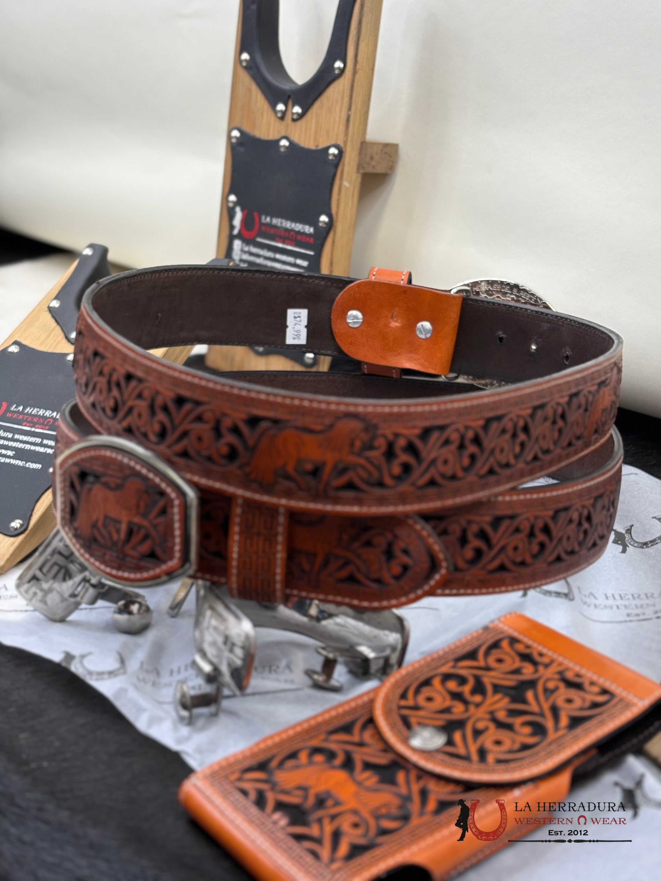 Horse 2 Inc Belt Castano Brown Cinturones Hombres