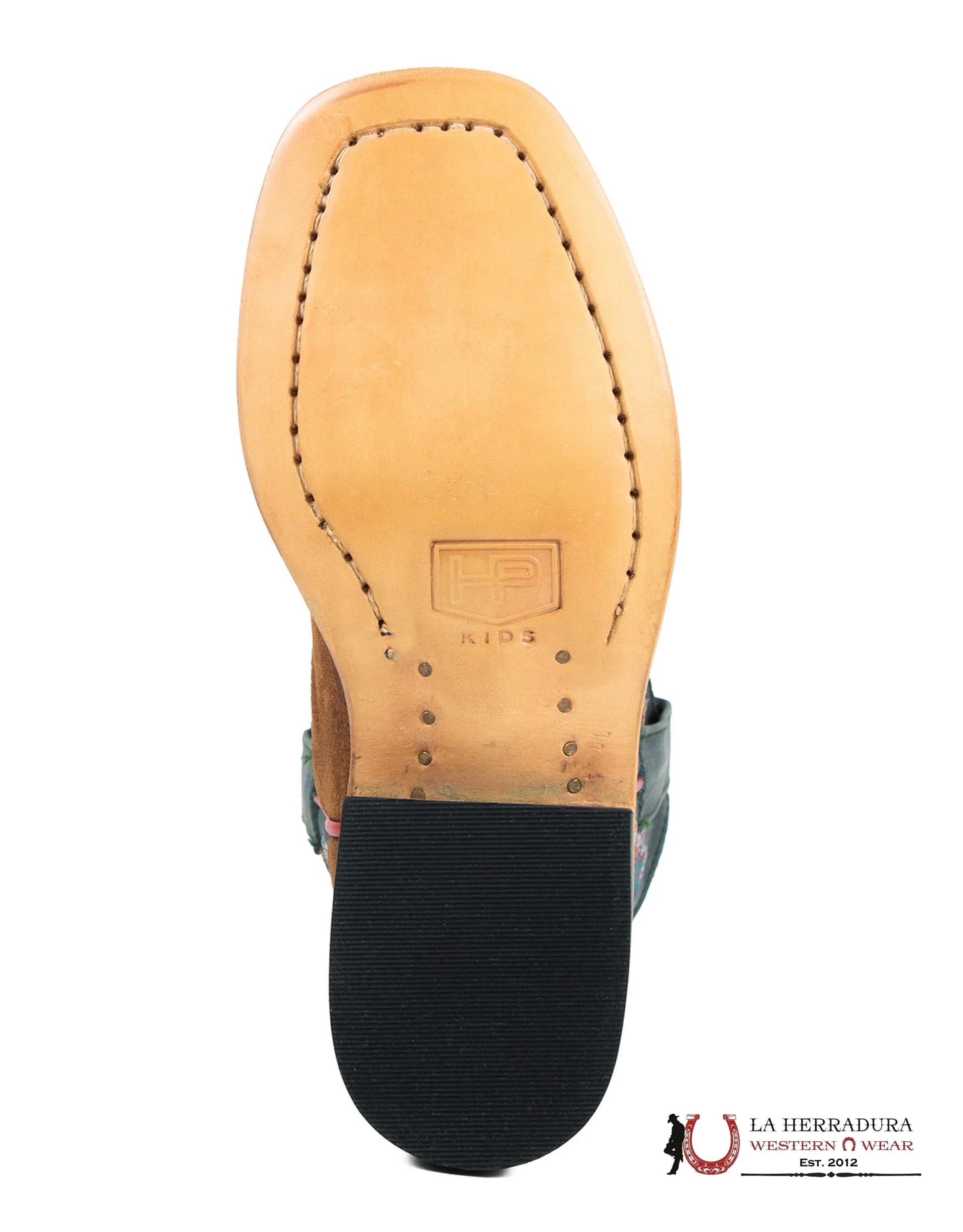 HORSE POWER BOYS BOOTS ROPER HEEL TABACO OLD SUEDE BLUE OKLAHOMA BOOT HPK8079 NIÑOS