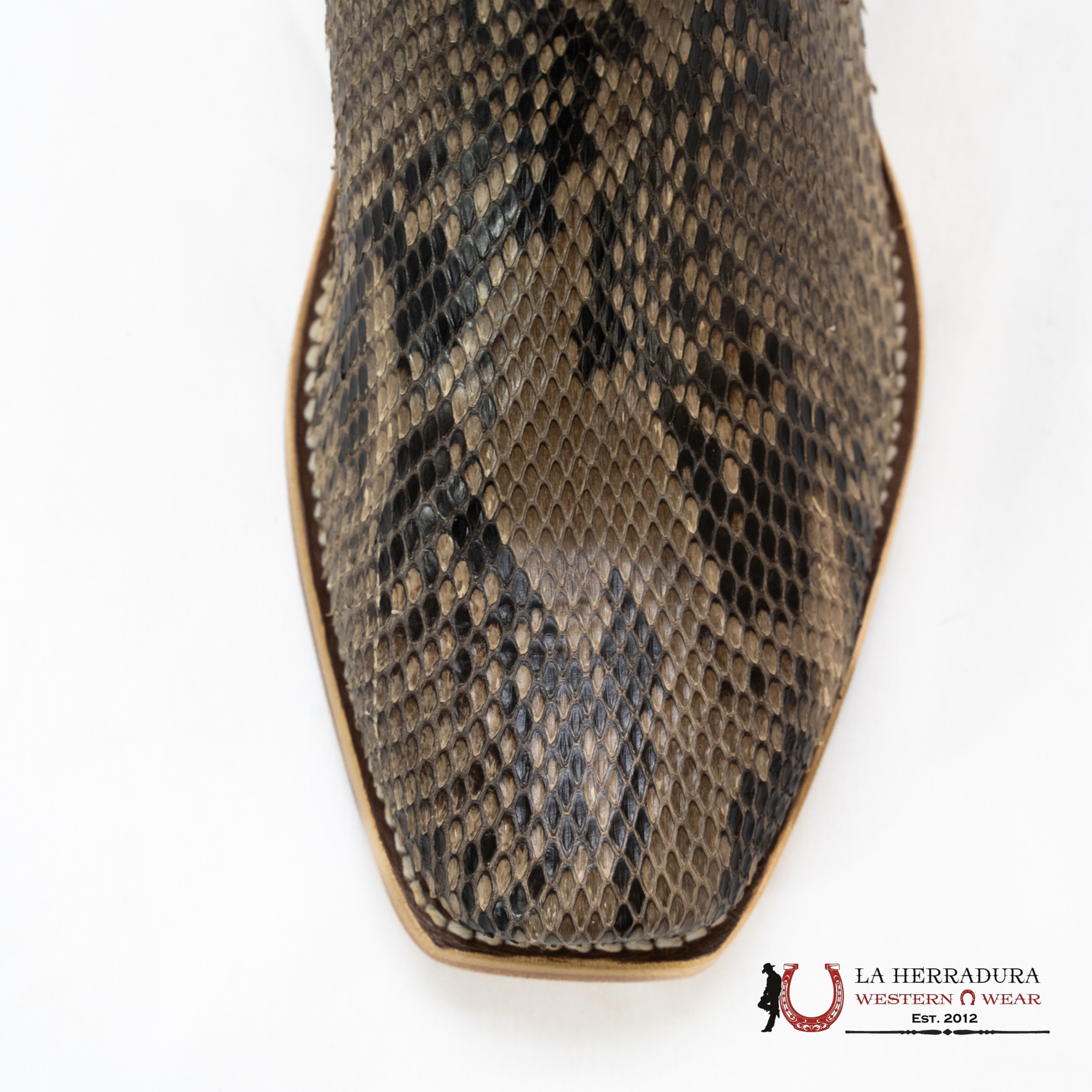 Horse Power Collection Python Belly Cut Mink Espresso Old Soul - HP9538 BOTAS HOMBRES