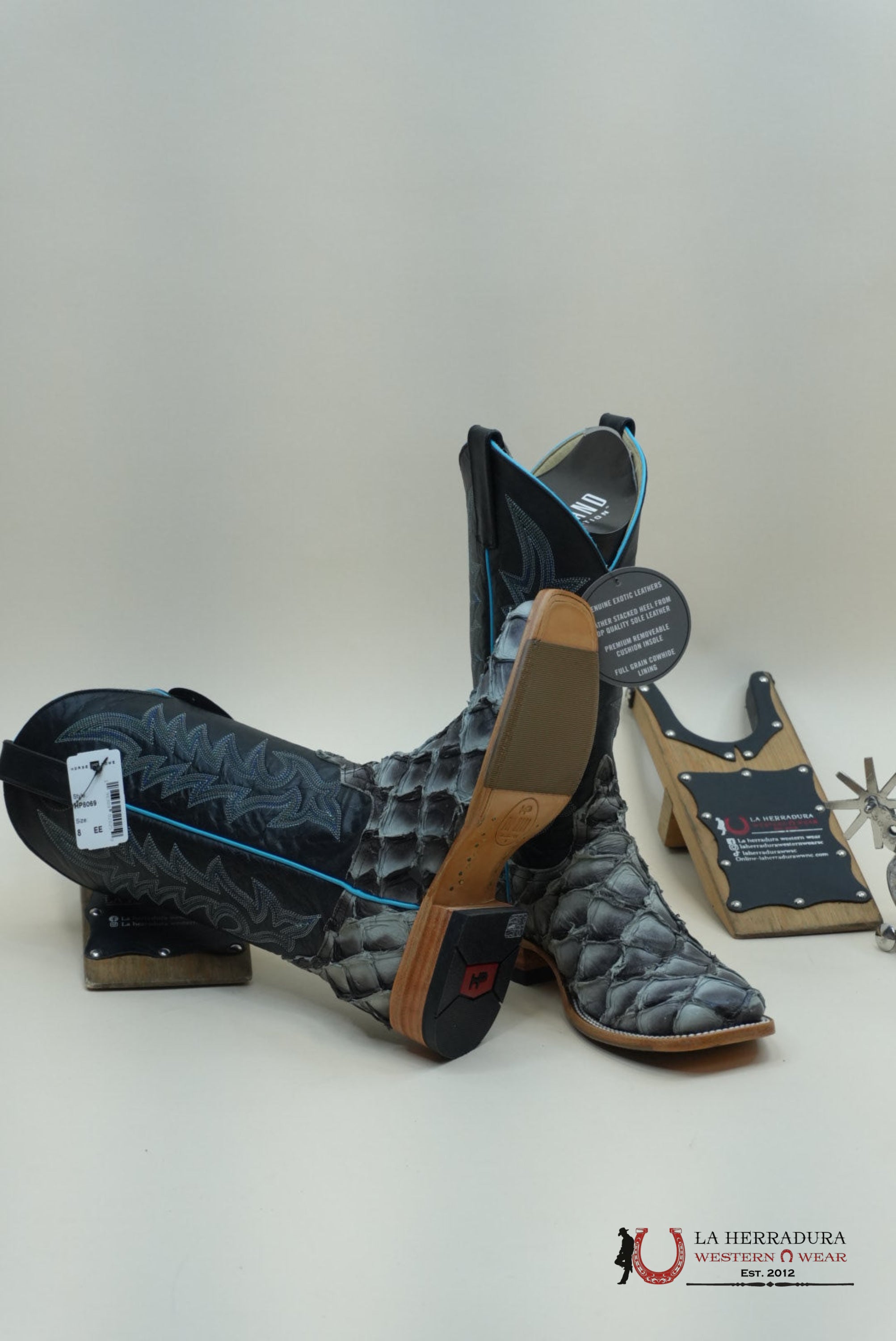 Horse Power Macking Bird Big Bass Black Explosion Fish Botas Hombres