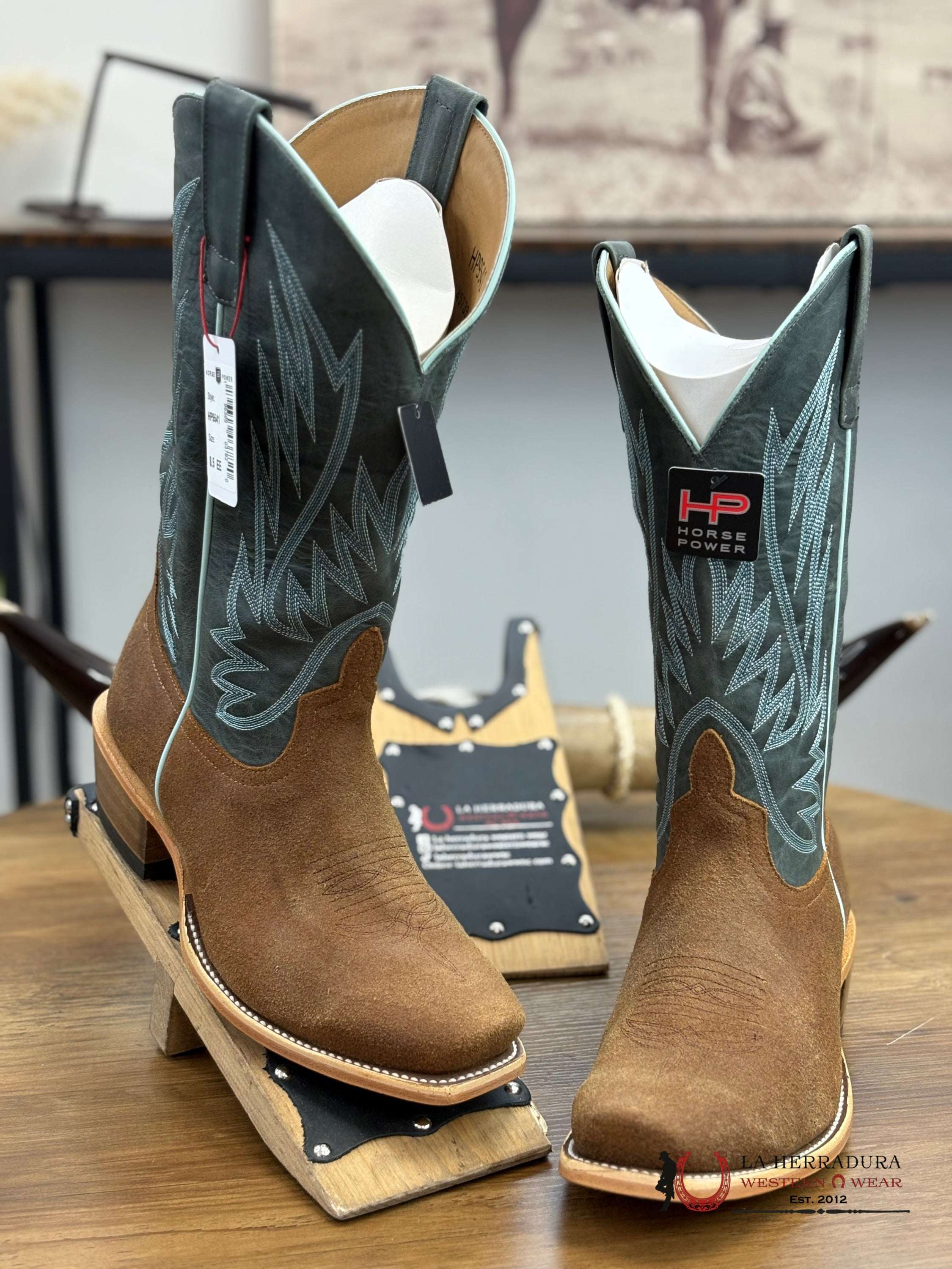 Horse Power Tabaco Old Suede Sierra Emerald - HP9541 BOTAS HOMBRES