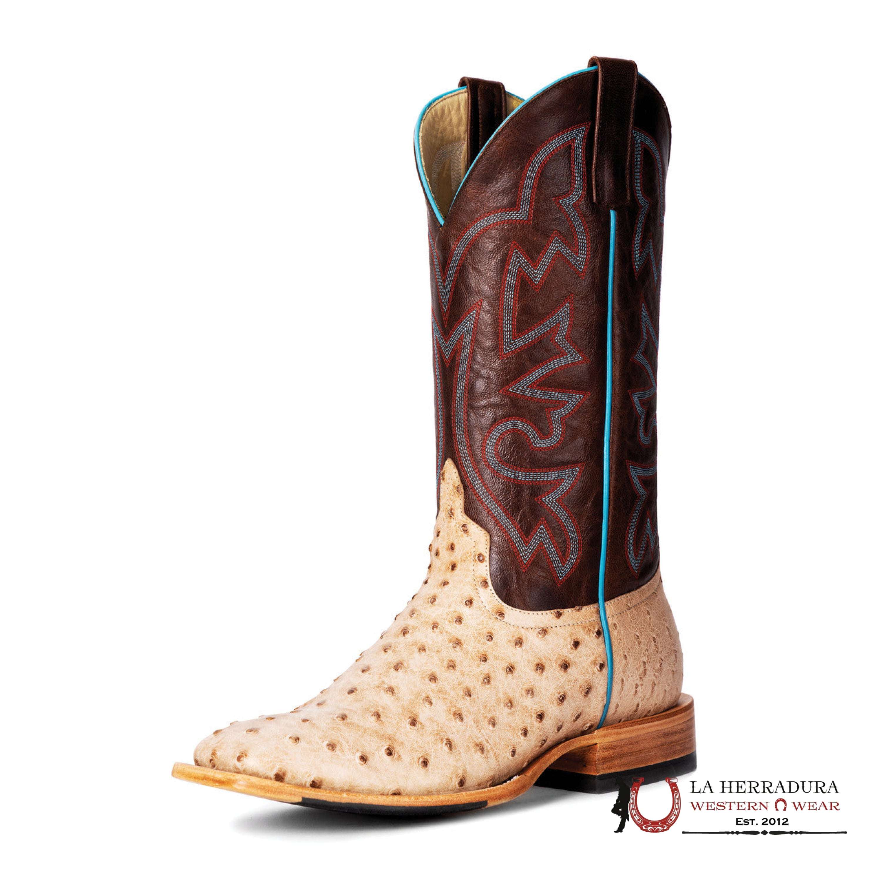 HORSE POWER TAN VINTAGE BRUCIATO FQ OSTRICH BONE EXPLOSION HP8051 BOTAS HOMBRES