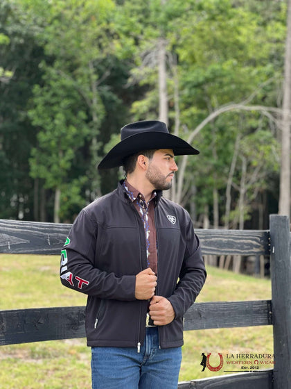 JACKET FOR MEN ARIAT BLACK MEXICO FLAG 10031424