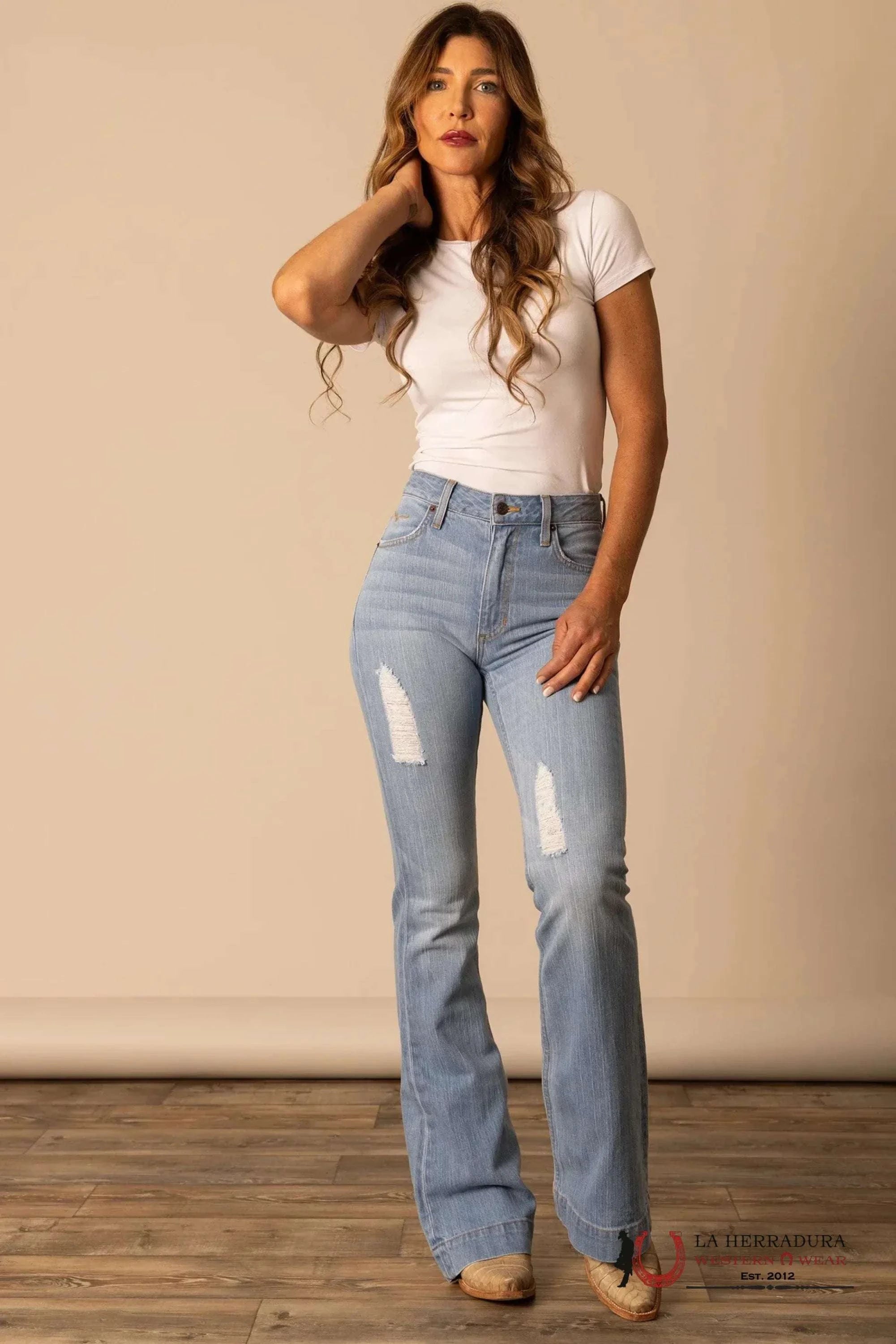 JEAN FOR WOMEN KIMES RANCH JENNIFER SUGAR FADE AZUL CLARO ROPA MUJERES