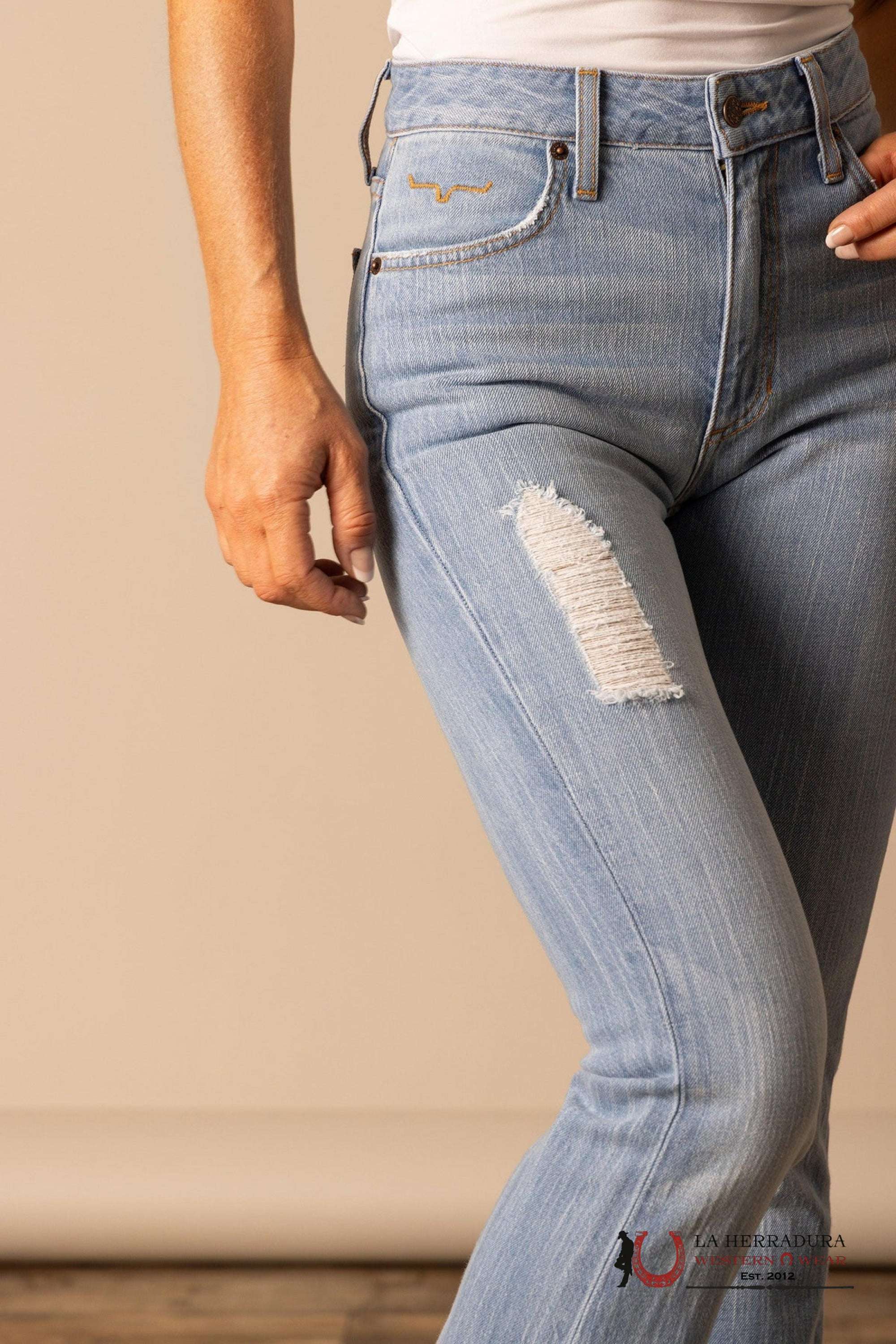 JEAN FOR WOMEN KIMES RANCH JENNIFER SUGAR FADE AZUL CLARO ROPA MUJERES
