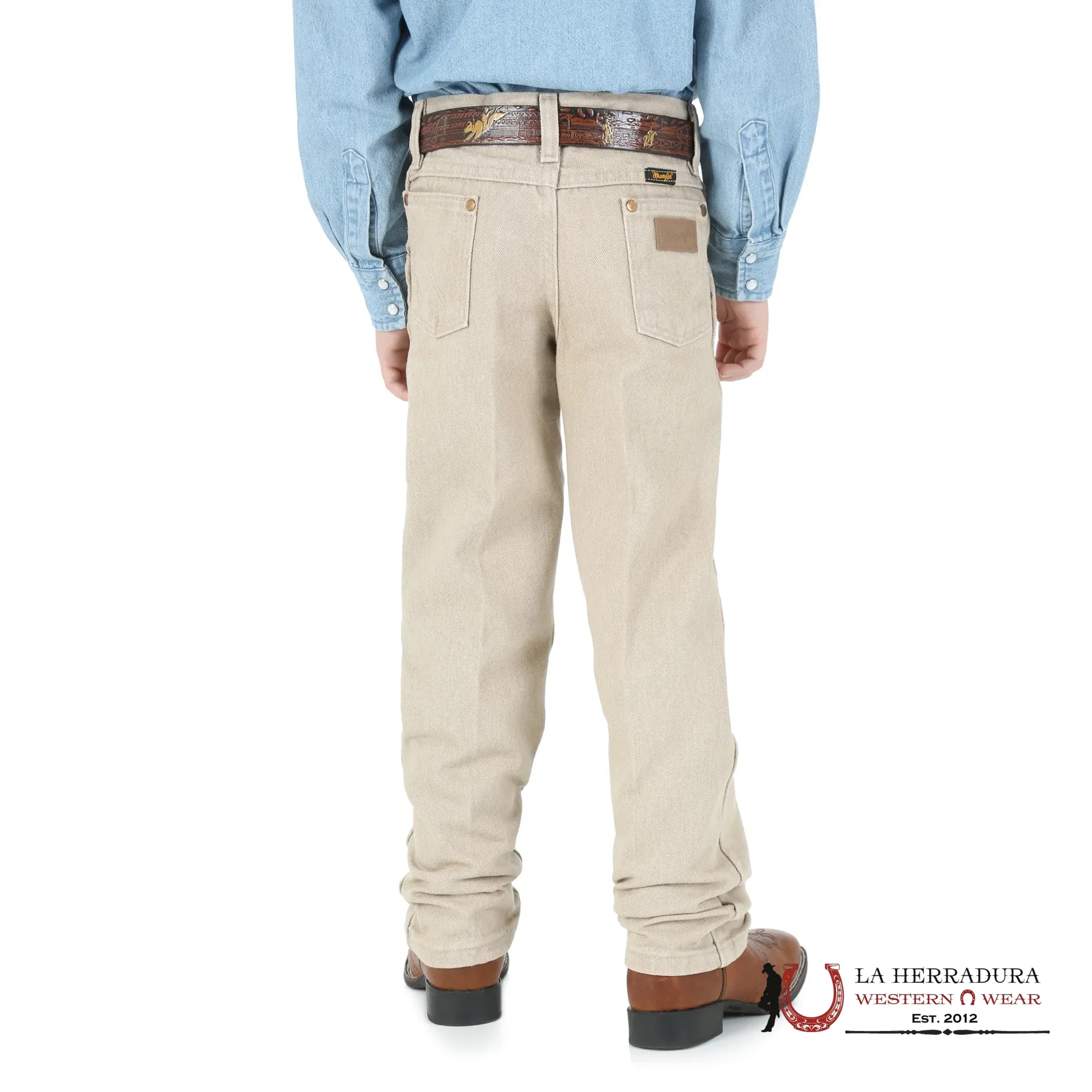JEANS BOYS WRANGLER TAN COWBOY CUT PRO RODEO 1013MWBTN NIÑOS
