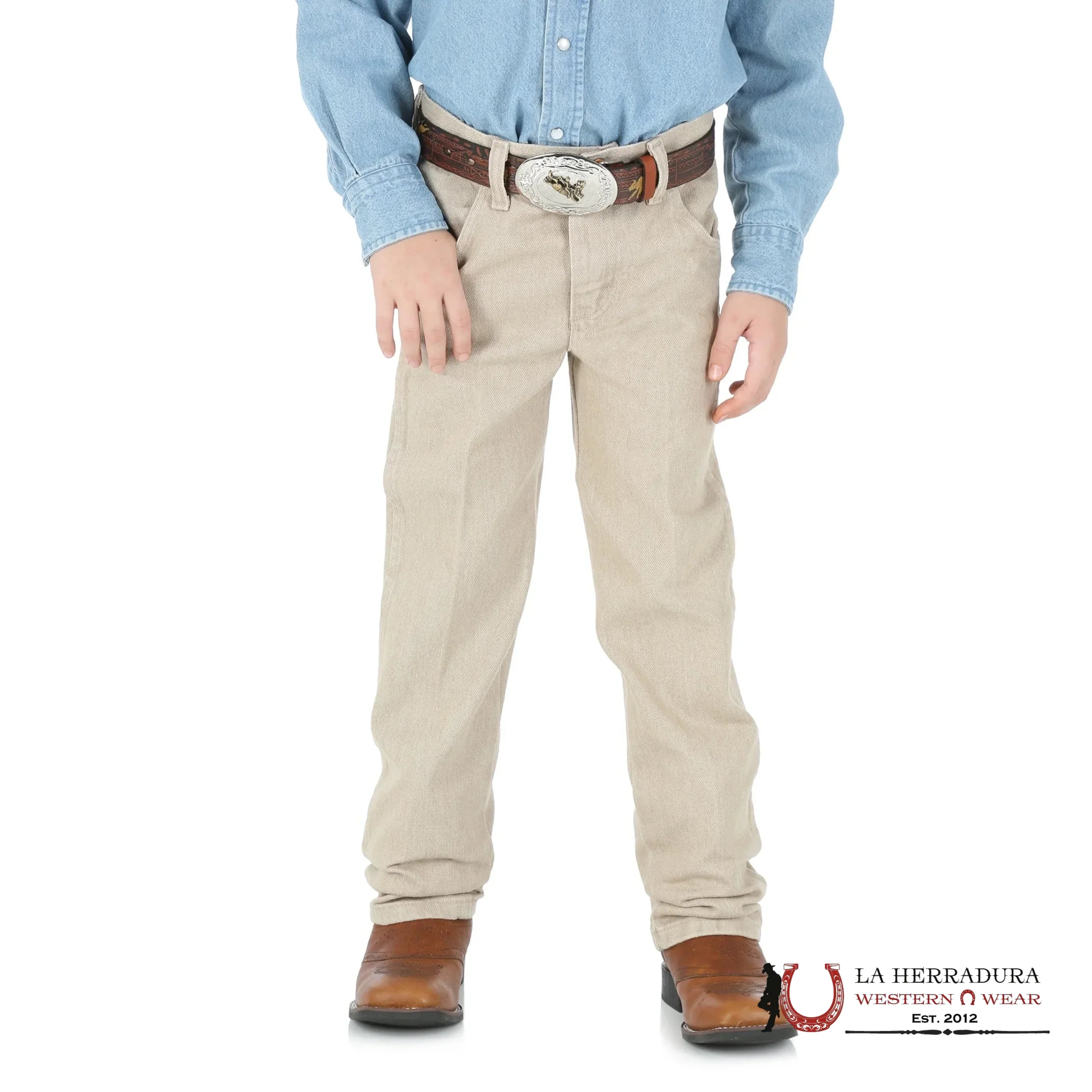 JEANS BOYS WRANGLER TAN COWBOY CUT PRO RODEO 1013MWBTN NIÑOS