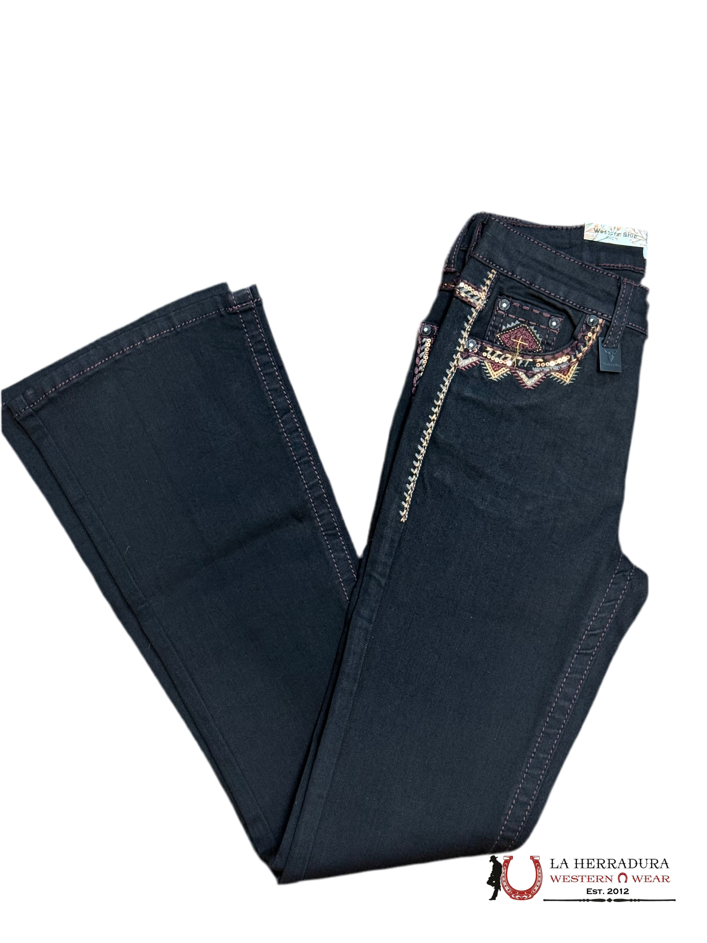 JEANS GIRL WESTERN BLUE COLLECTION W190-PB-K NIÑOS