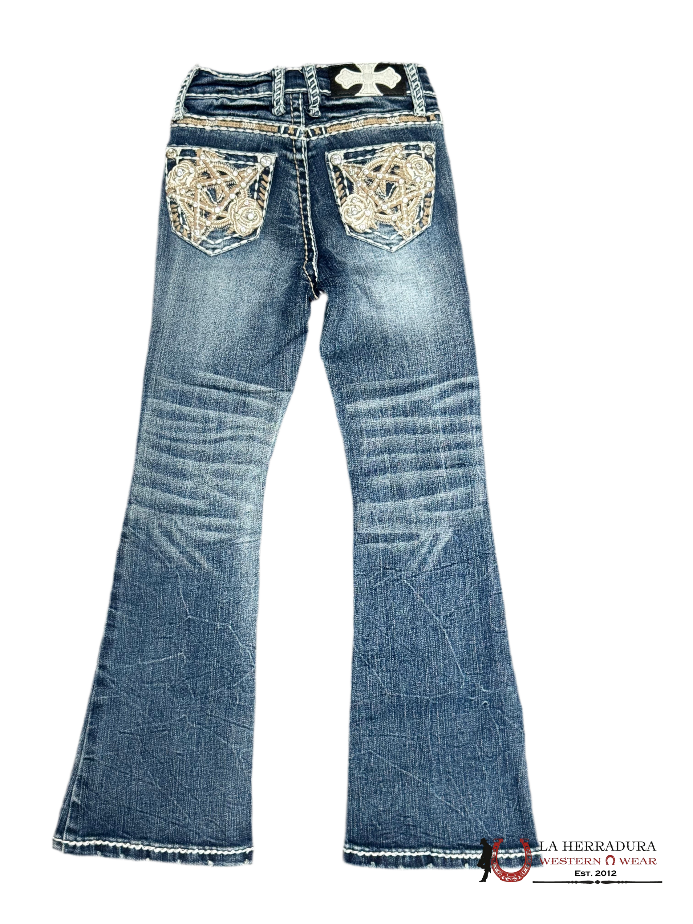 JEANS GIRLS AMERICAN CLASSIC PREMIUM QUALITY YOUTH DENIM COLLECTION Dark Wash A1104-PB-K NIÑOS
