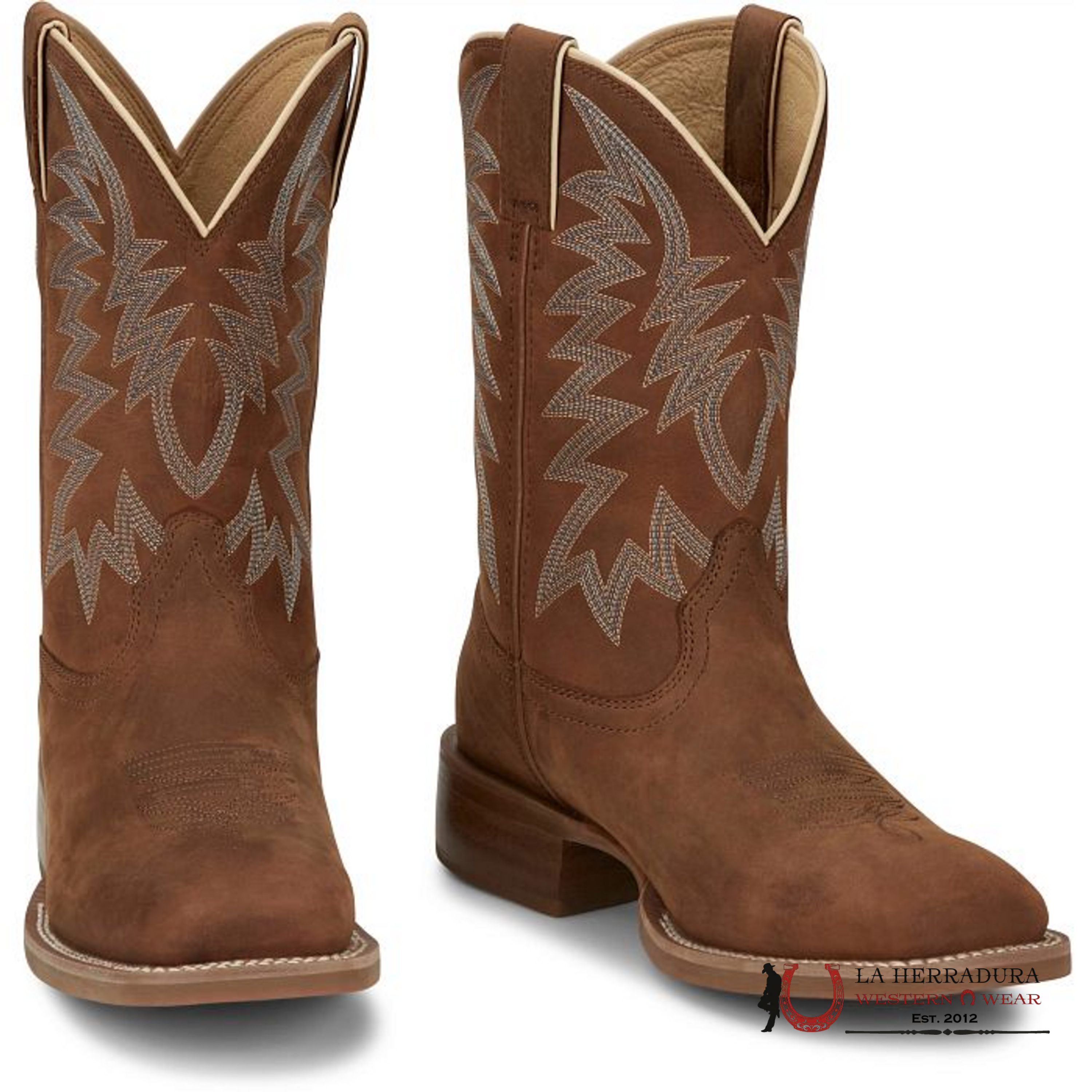 JUSTIN BIG BUCKS BROWN COWHIDE STYLE FN7112 BOTAS HOMBRES