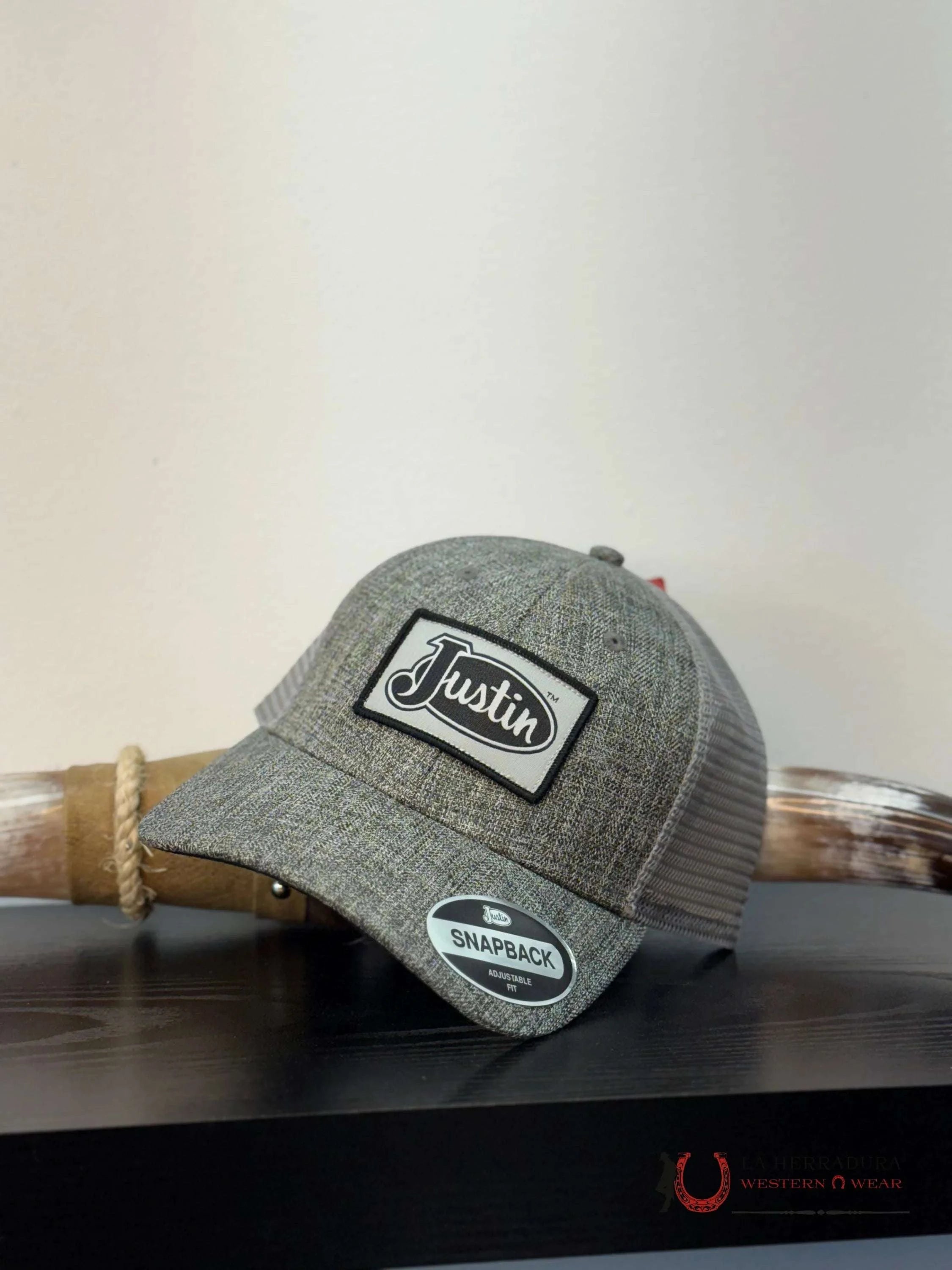 JUSTIN CAP DARK GREY