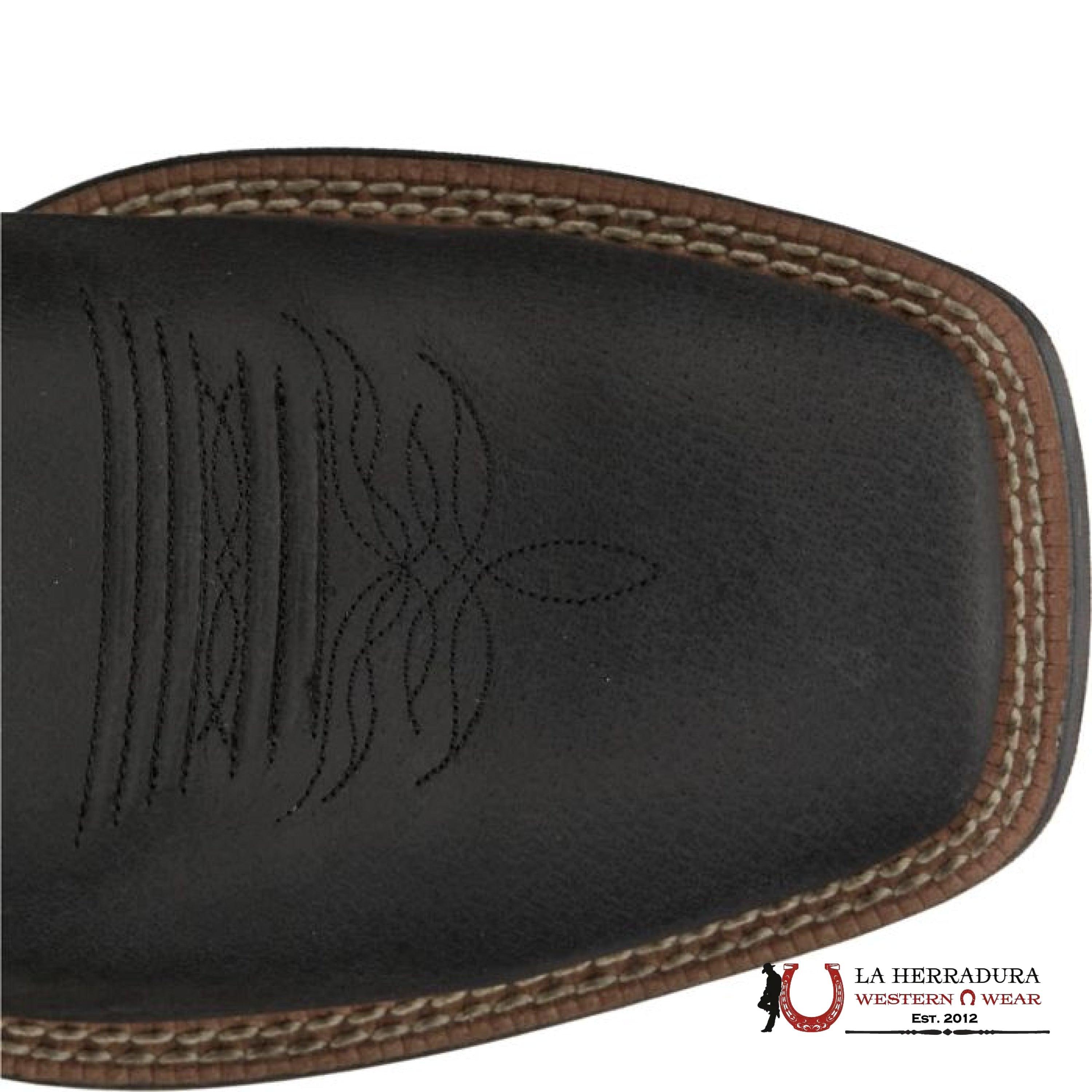 JUSTIN KIDS BOWLINE JUNIOR SHADOW BLACK WATER BUFFALO #JK7525 NIÑOS