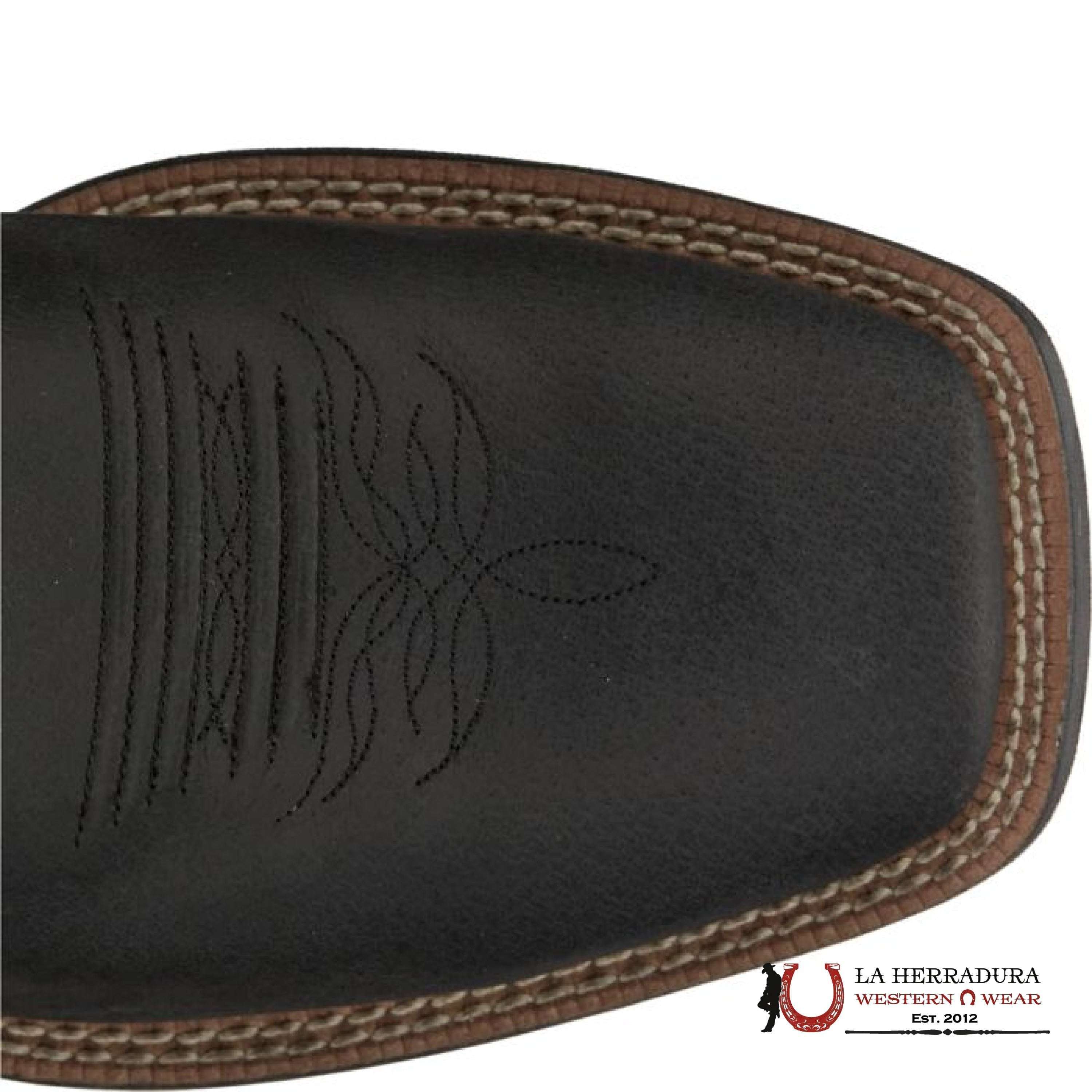JUSTIN KIDS BOWLINE JUNIOR SHADOW BLACK WATER BUFFALO #JK7525 NIÑOS