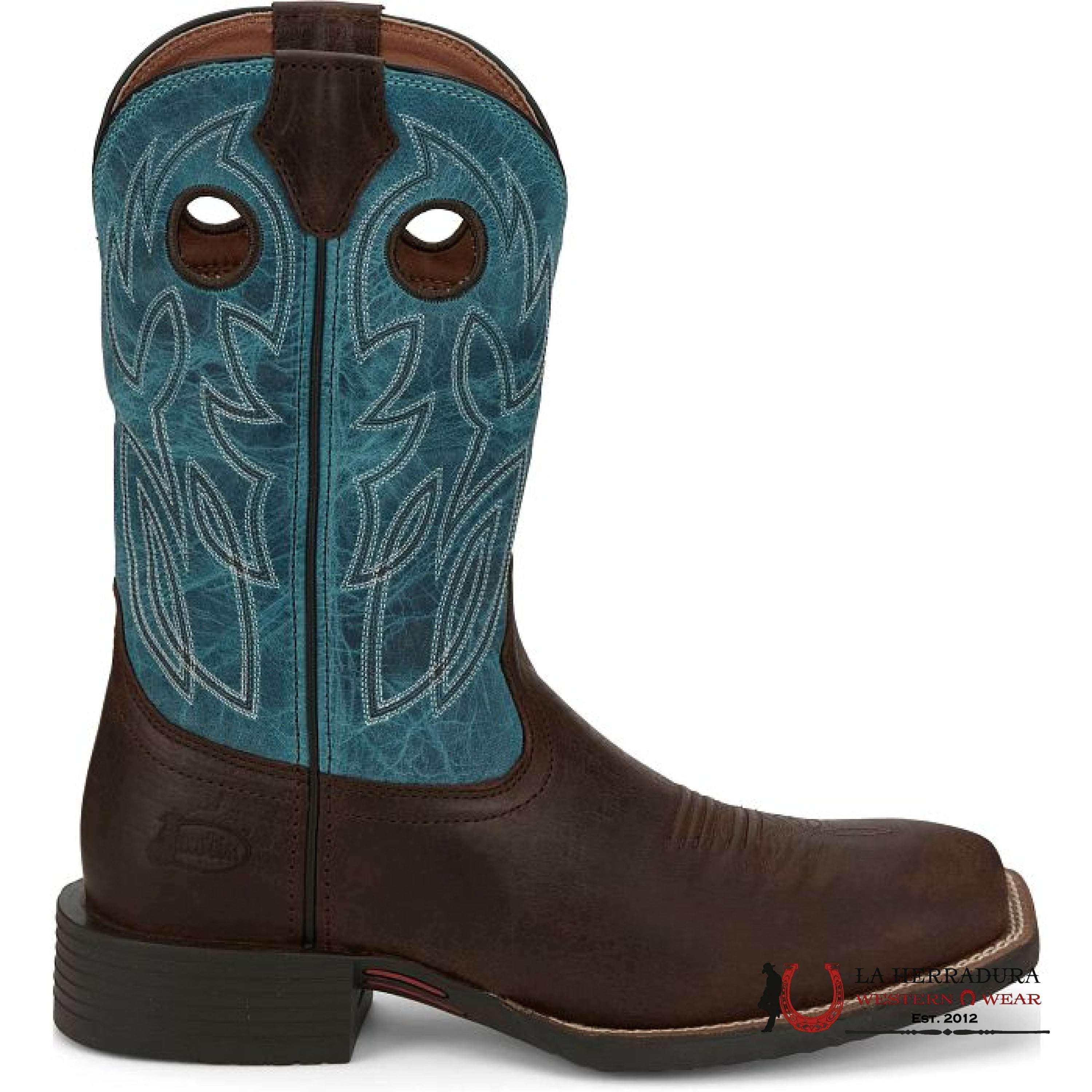 JUSTIN KIDS BOWLINE JUNIOR WALNUT BROWN WATER BUFFALO #JK7524 NIÑOS