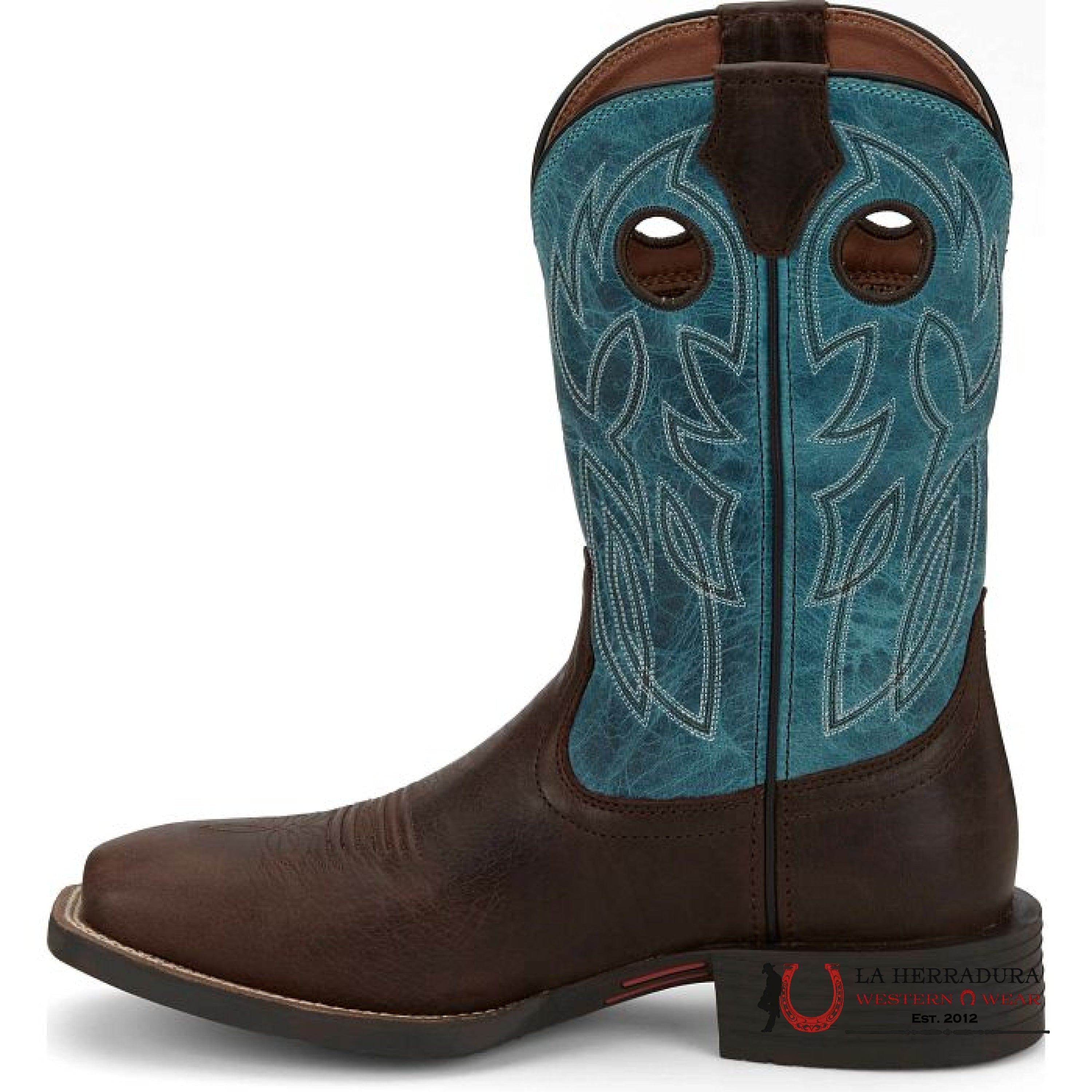 JUSTIN KIDS BOWLINE JUNIOR WALNUT BROWN WATER BUFFALO #JK7524 NIÑOS