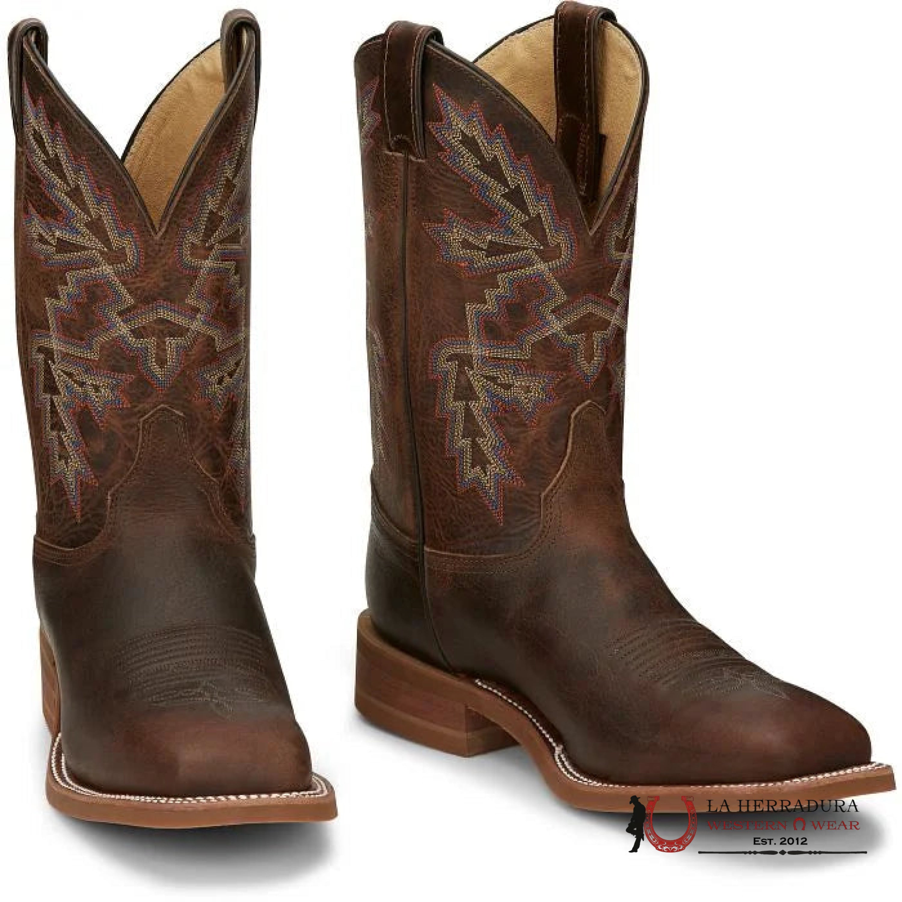 JUSTIN MENS BENDER DARK BROWN COWHIDE STYLE BR5348 BOTAS HOMBRES