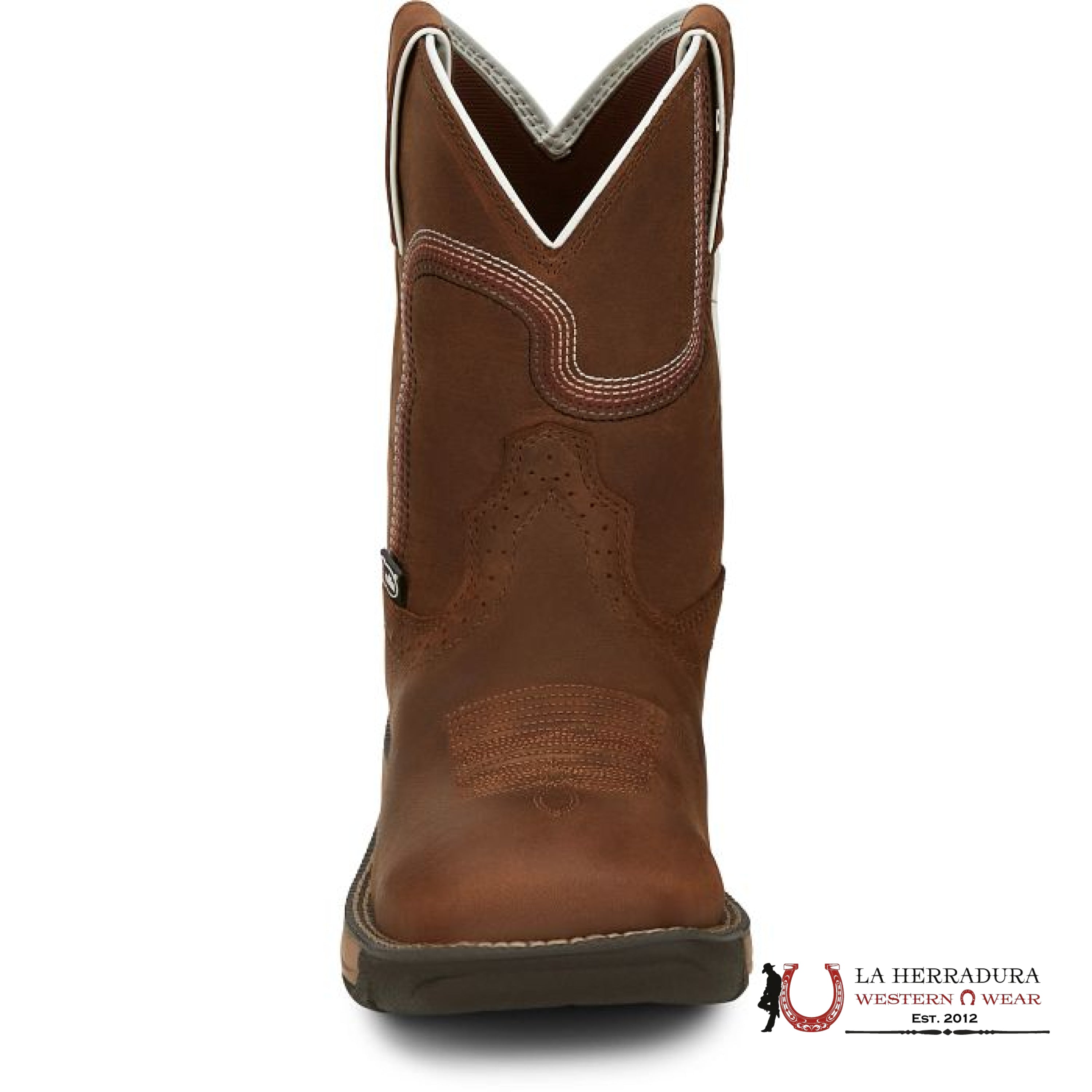 JUSTIN WOMEN WORK BOOT RUSH CEDAR BROWN WATER BUFFALO SE4359 BOTAS MUJERES