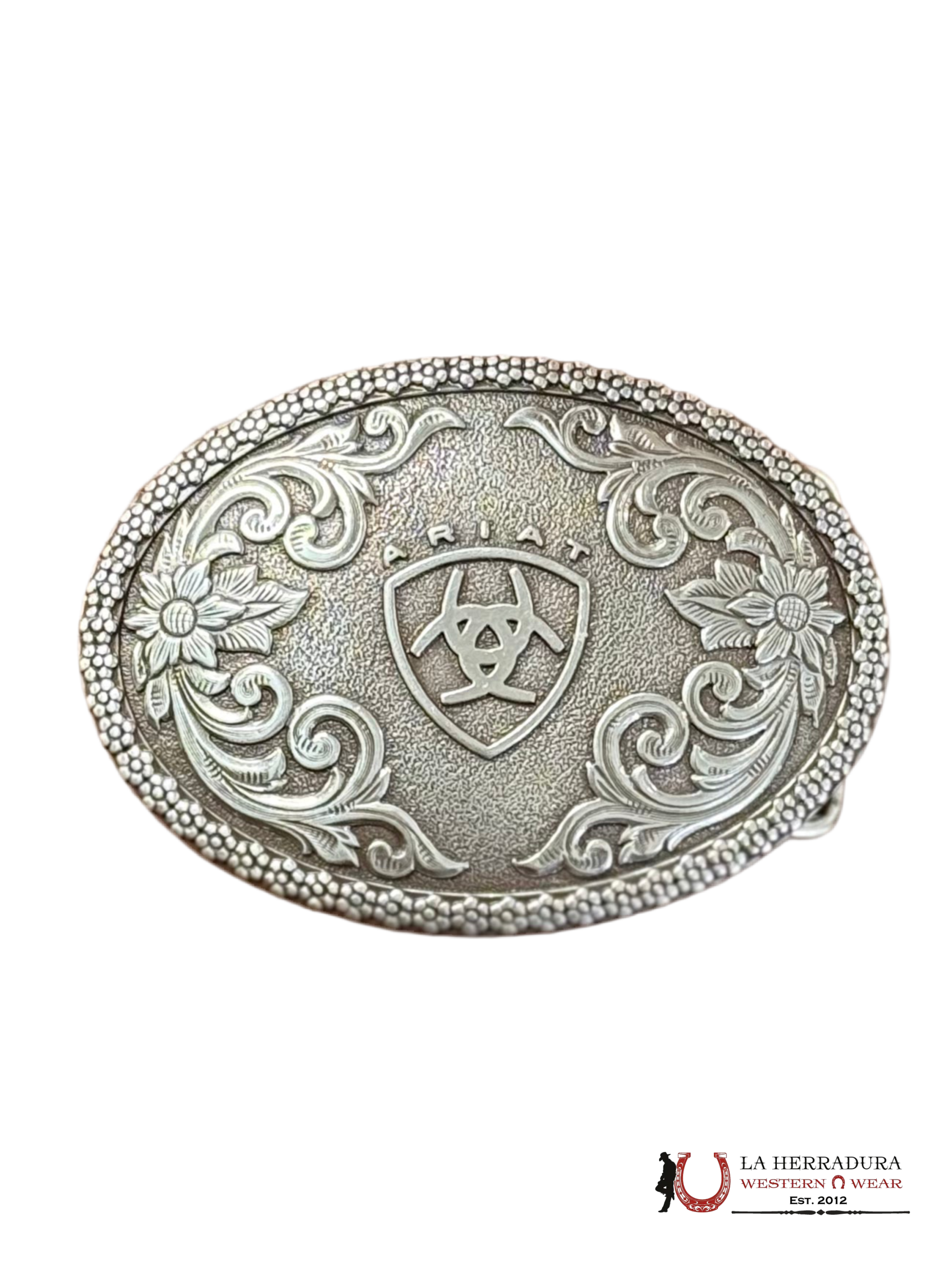KIDS ARIAT SILVER ROUND BUCKLE