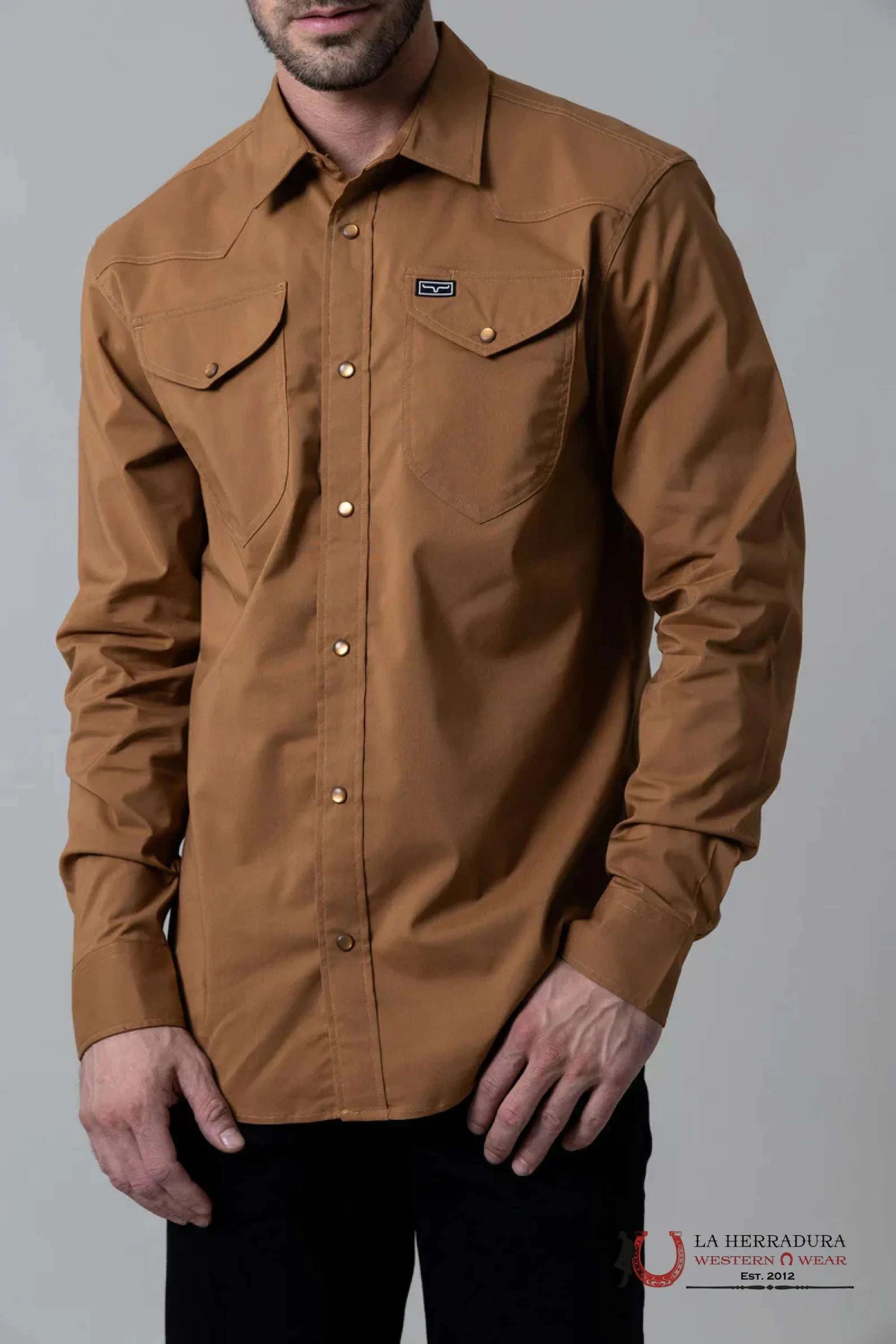 Kimes Ranch Blackout Ww Brown Long Sleeve Ropa Hombres