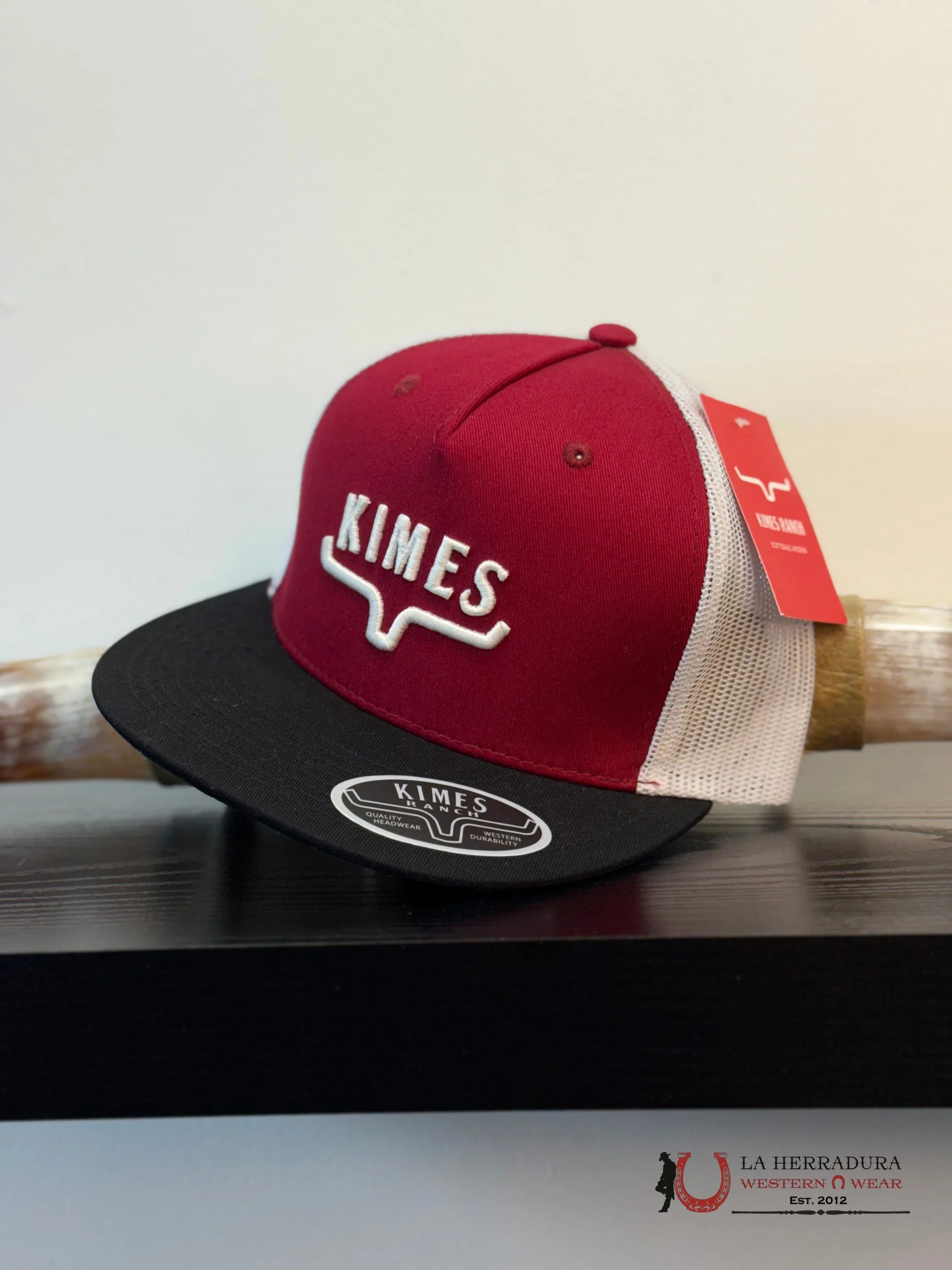 KIMES RANCH CAP RED AND BLACK CAPS MENS GORRAS HOMBRES