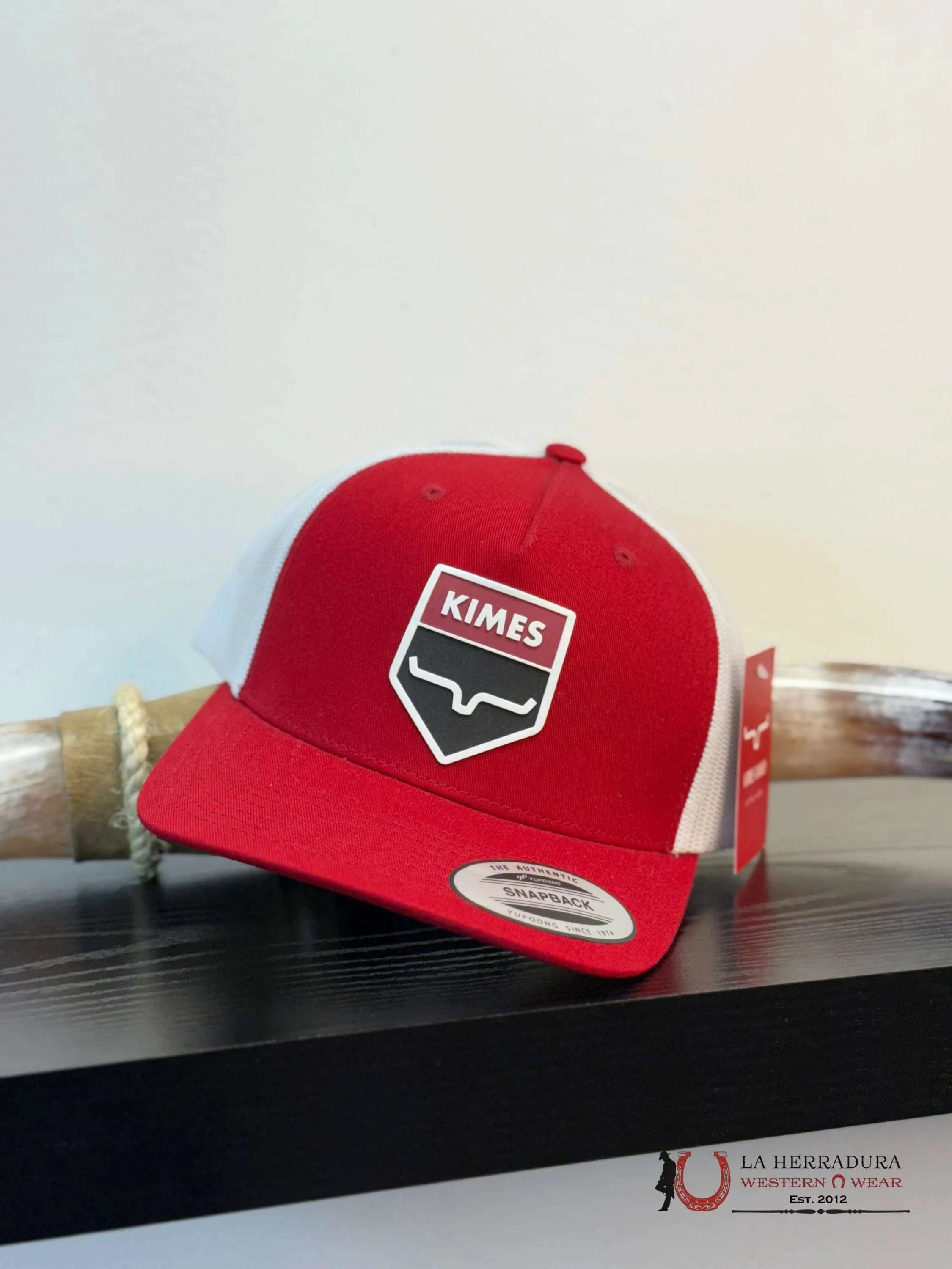 KIMES RANCH CAP WEDGE TRUCKER RED CAPS MENS GORRAS HOMBRES