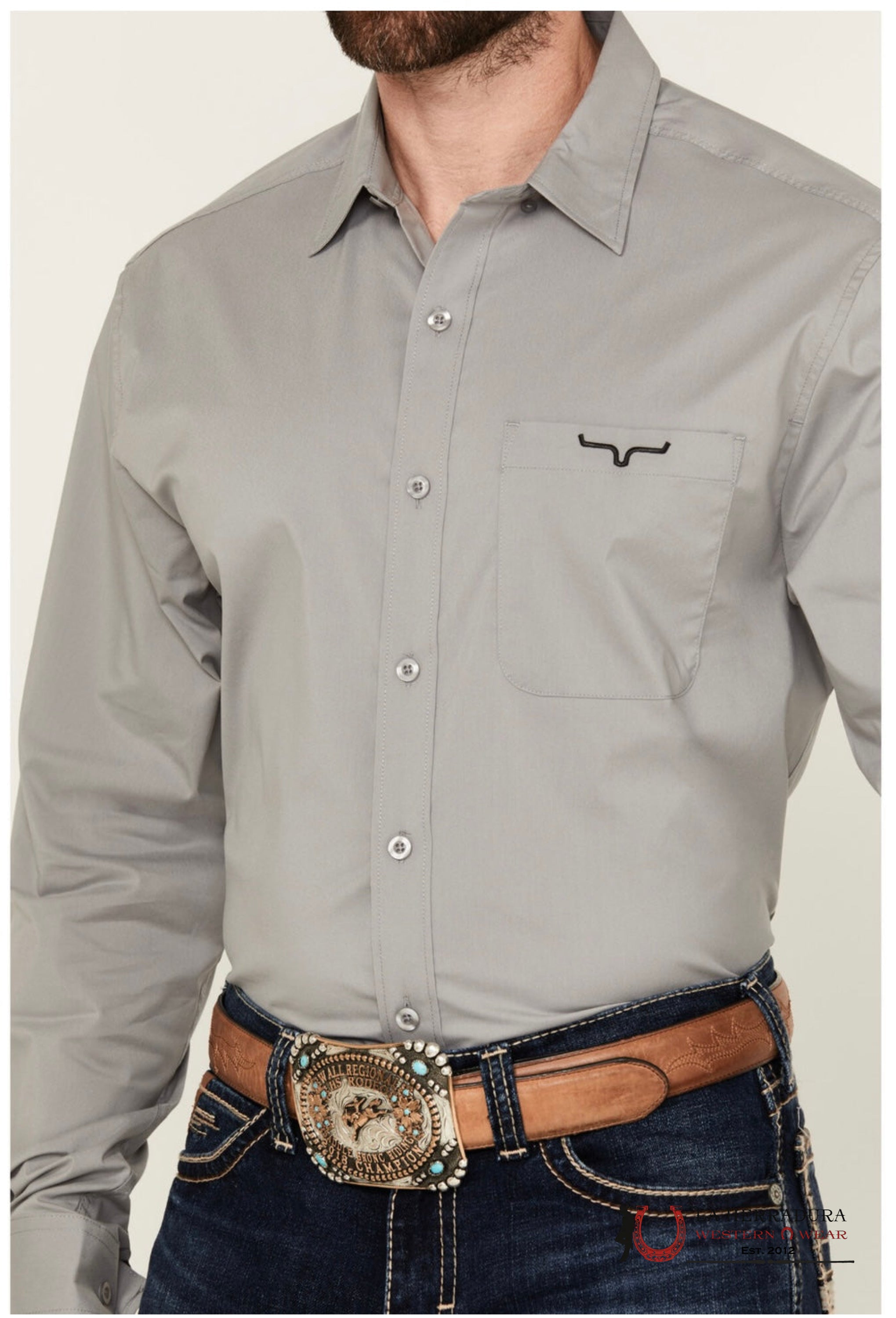 Kimes Ranch Kr Team Shirt Grey Ropa Hombres