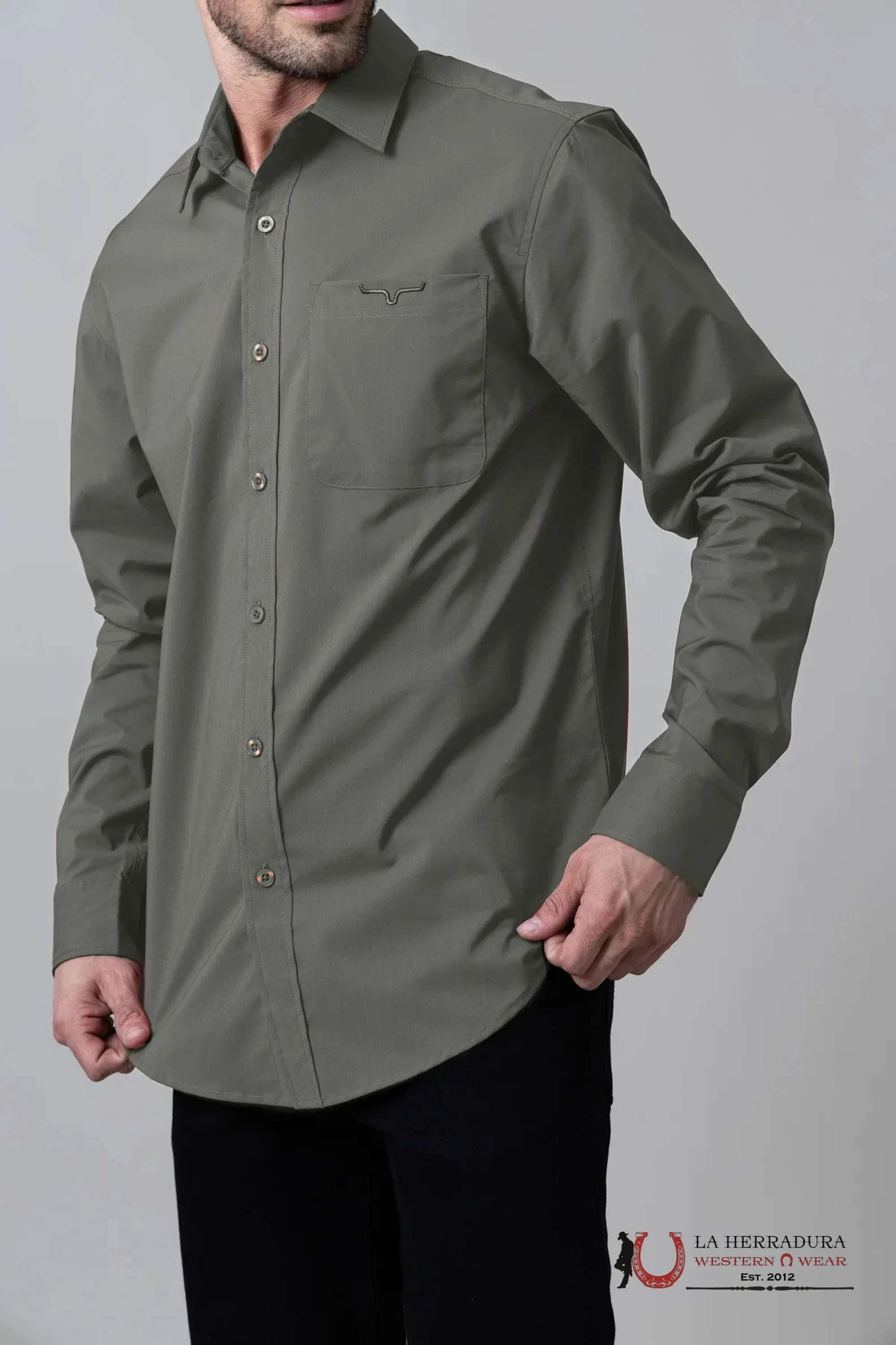 Kimes Ranch Linville Long Sleeve Pine Ropa Hombres