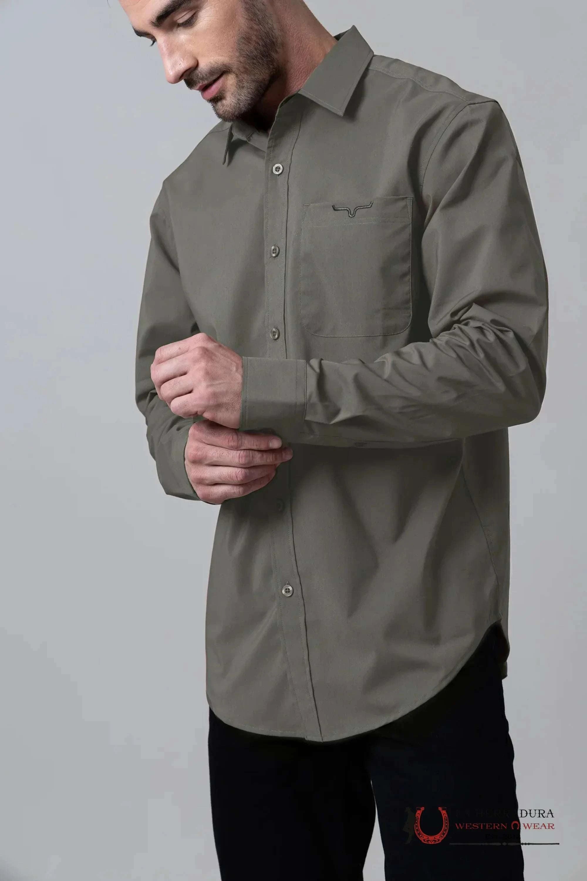 Kimes Ranch Linville Long Sleeve Pine Ropa Hombres