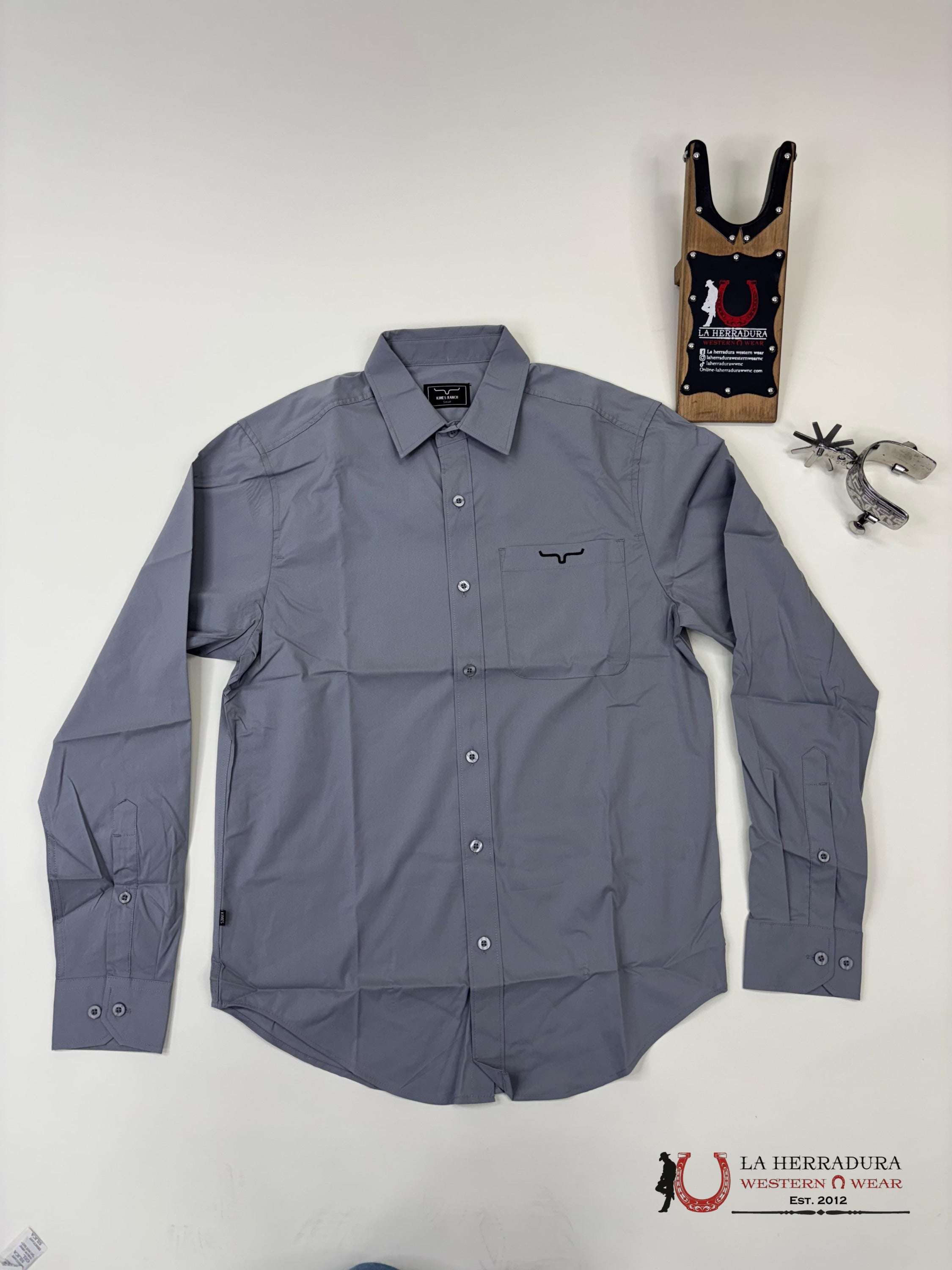 Kimes Ranch Long Sleeve Team Grey Ropa Hombres