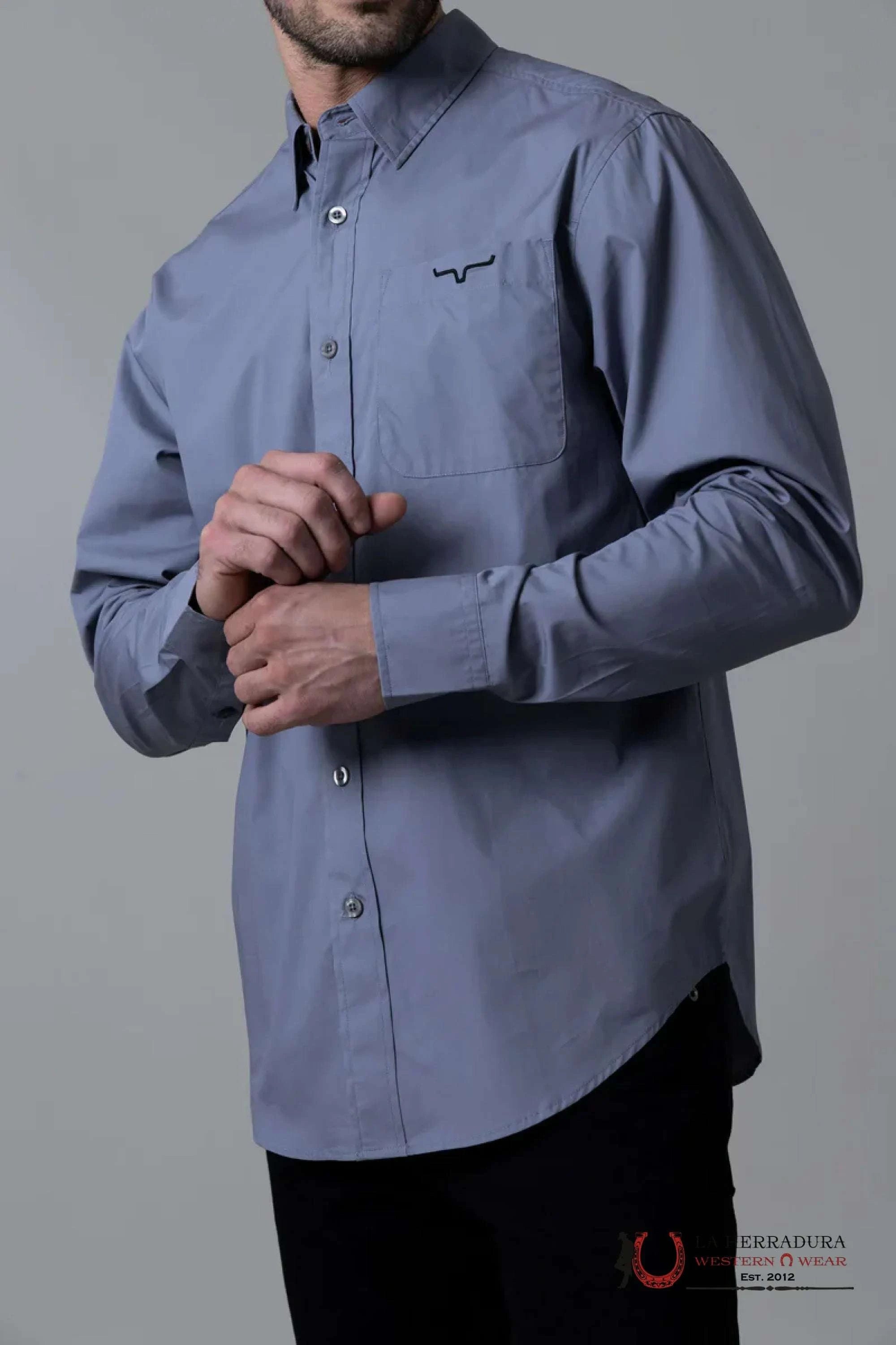Kimes Ranch Long Sleeve Team Grey Ropa Hombres