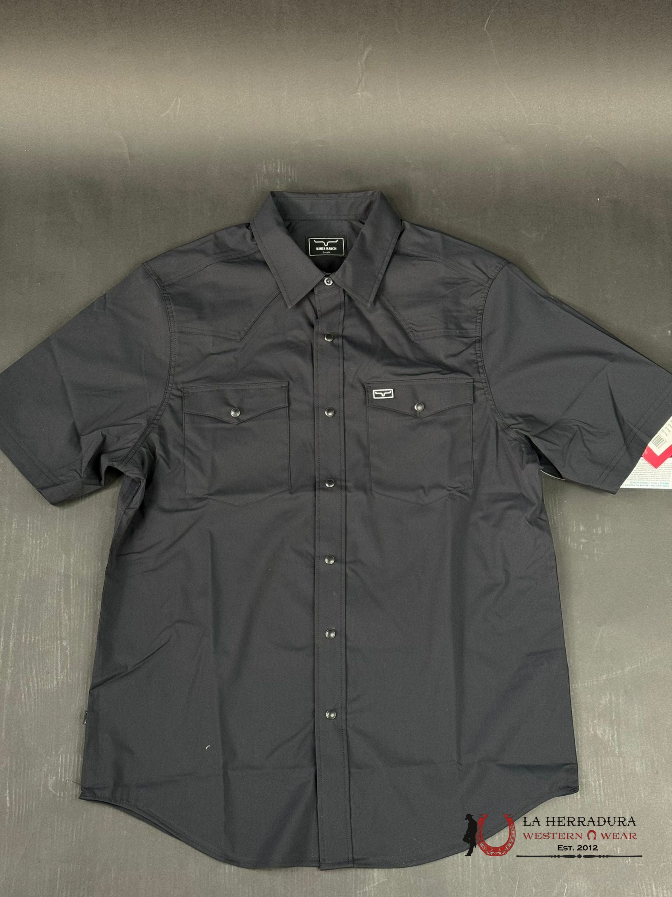 Kimes Ranch Short Sleeve Black Snap Ropa Hombres