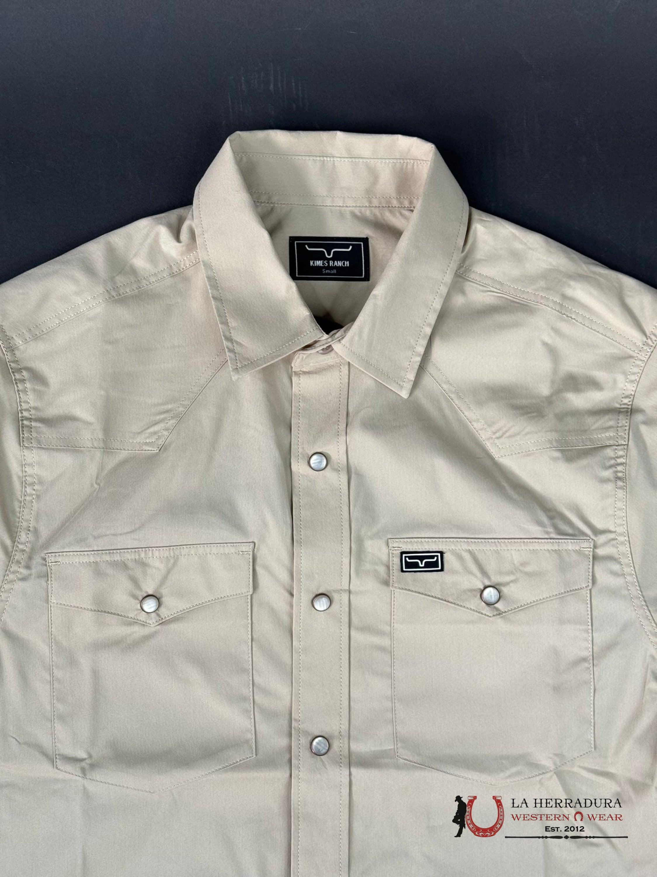 Kimes Ranch Short Sleeve Light Khaki Snap Ropa Hombres