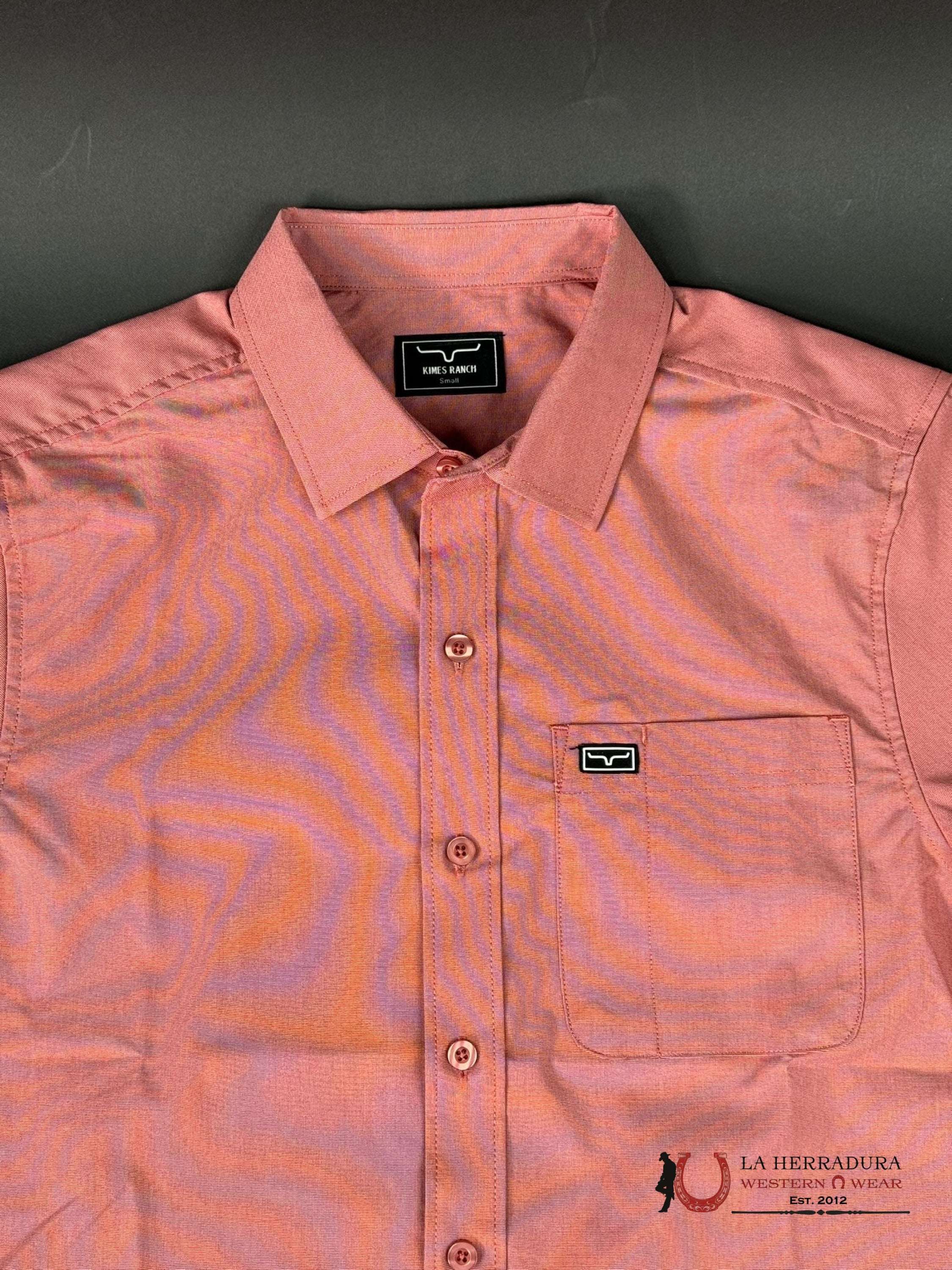 Kimes Ranch Short Sleeve Red Snap Ropa Hombres