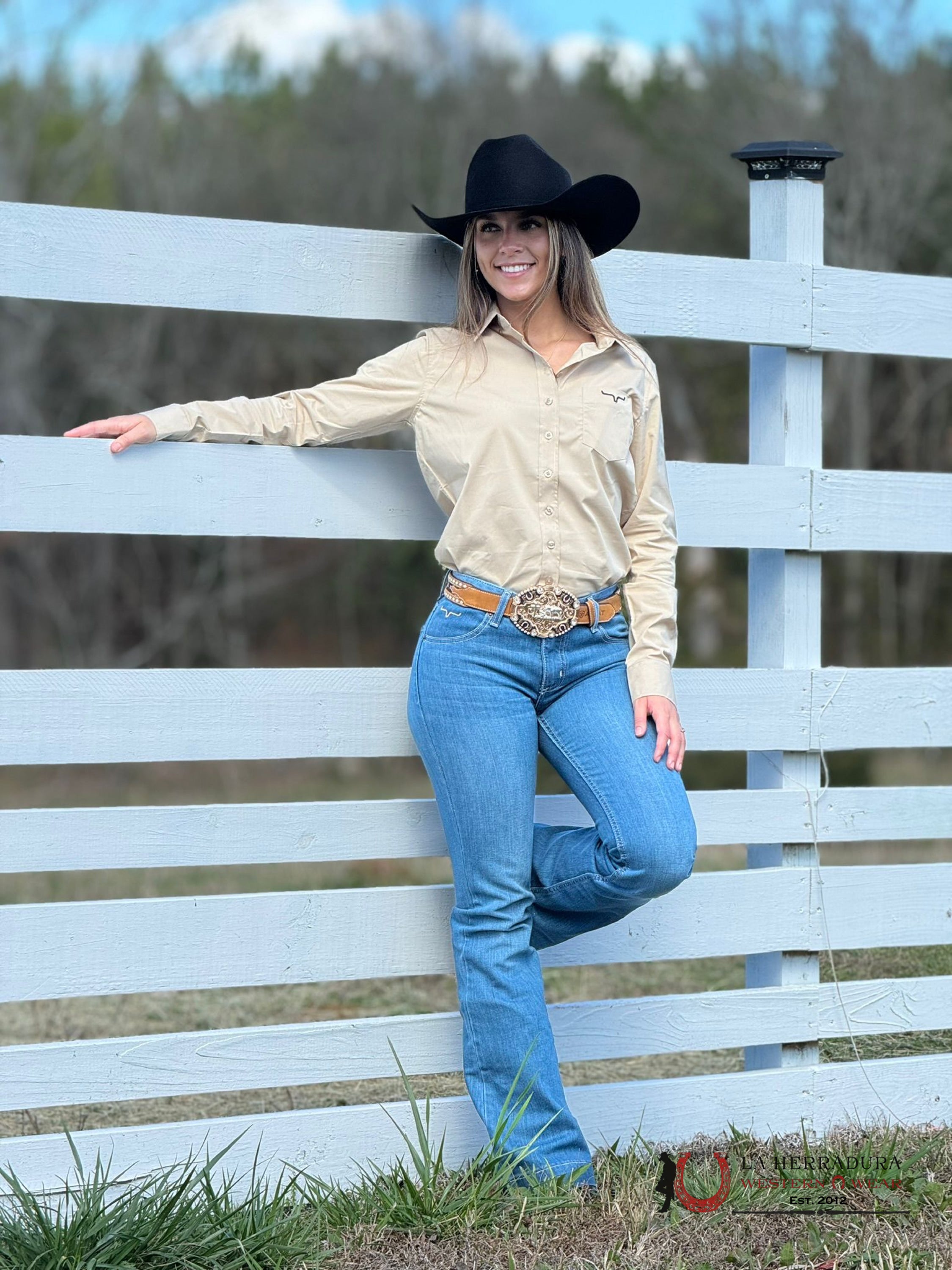 Kimes Ranch Team Long Sleeve Shirt Khaki Ropa Mujeres
