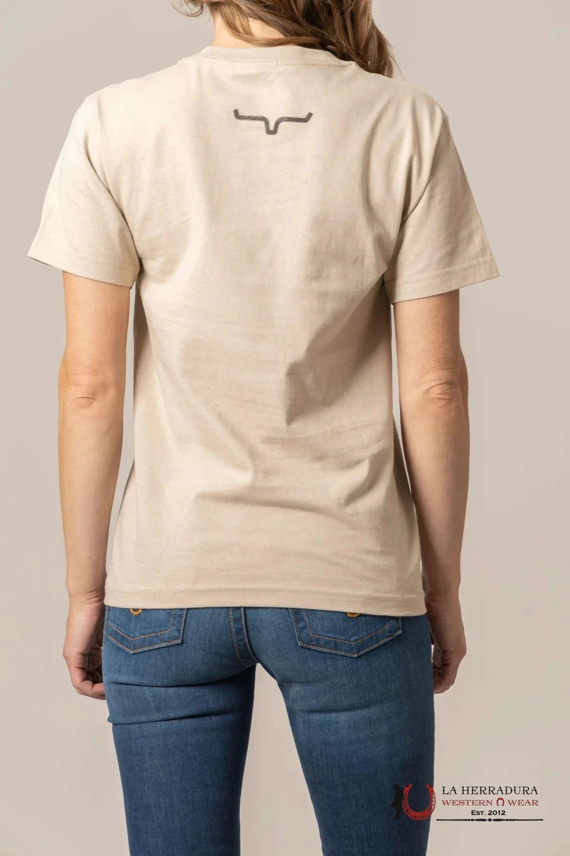 KIMS WOMEN T-SHIRT HAND DRAWM SAND ROPA MUJERES