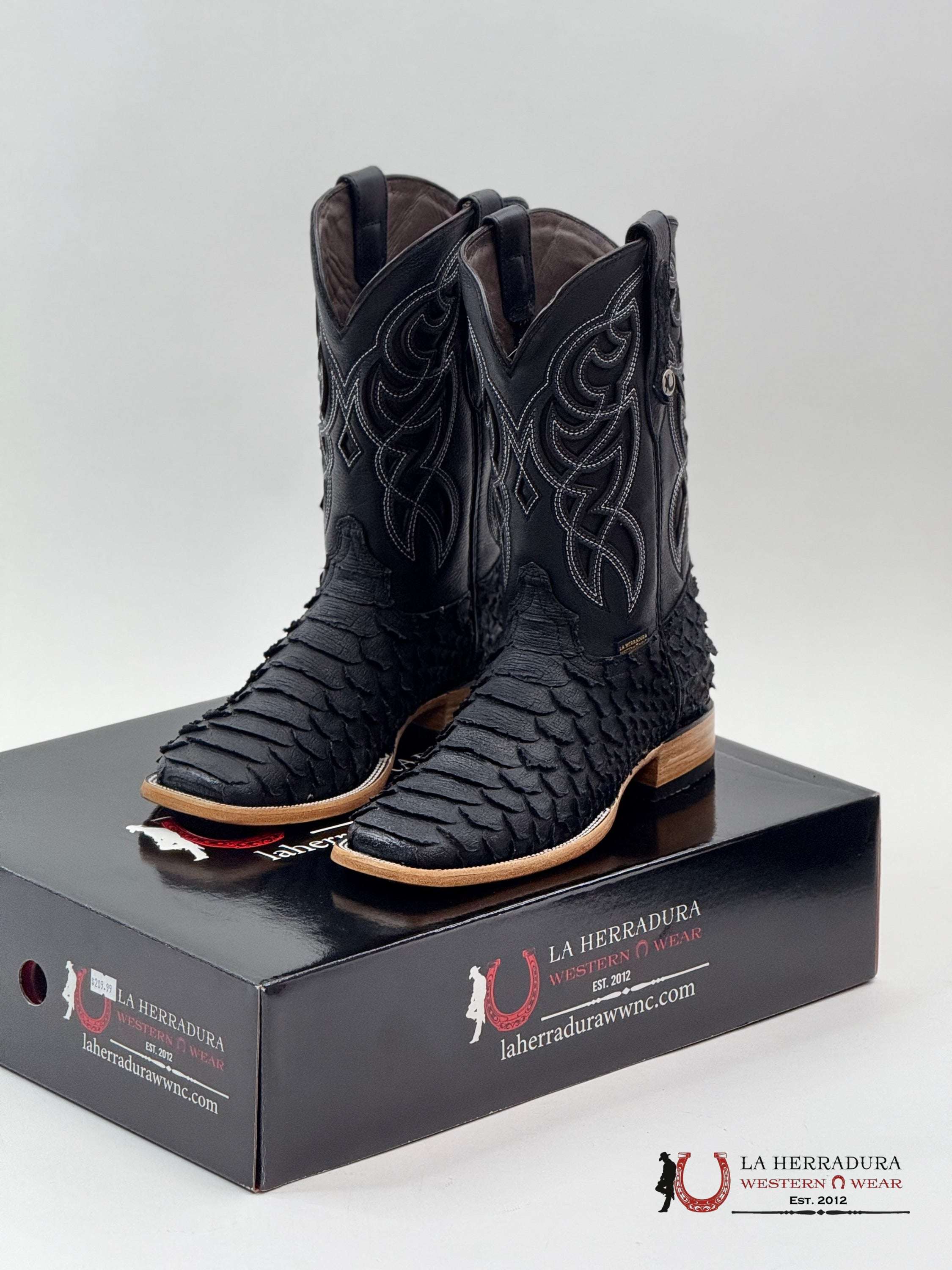 LA HERRADURA EST. PITON MEGA NEGRO MATTE BOTAS HOMBRES