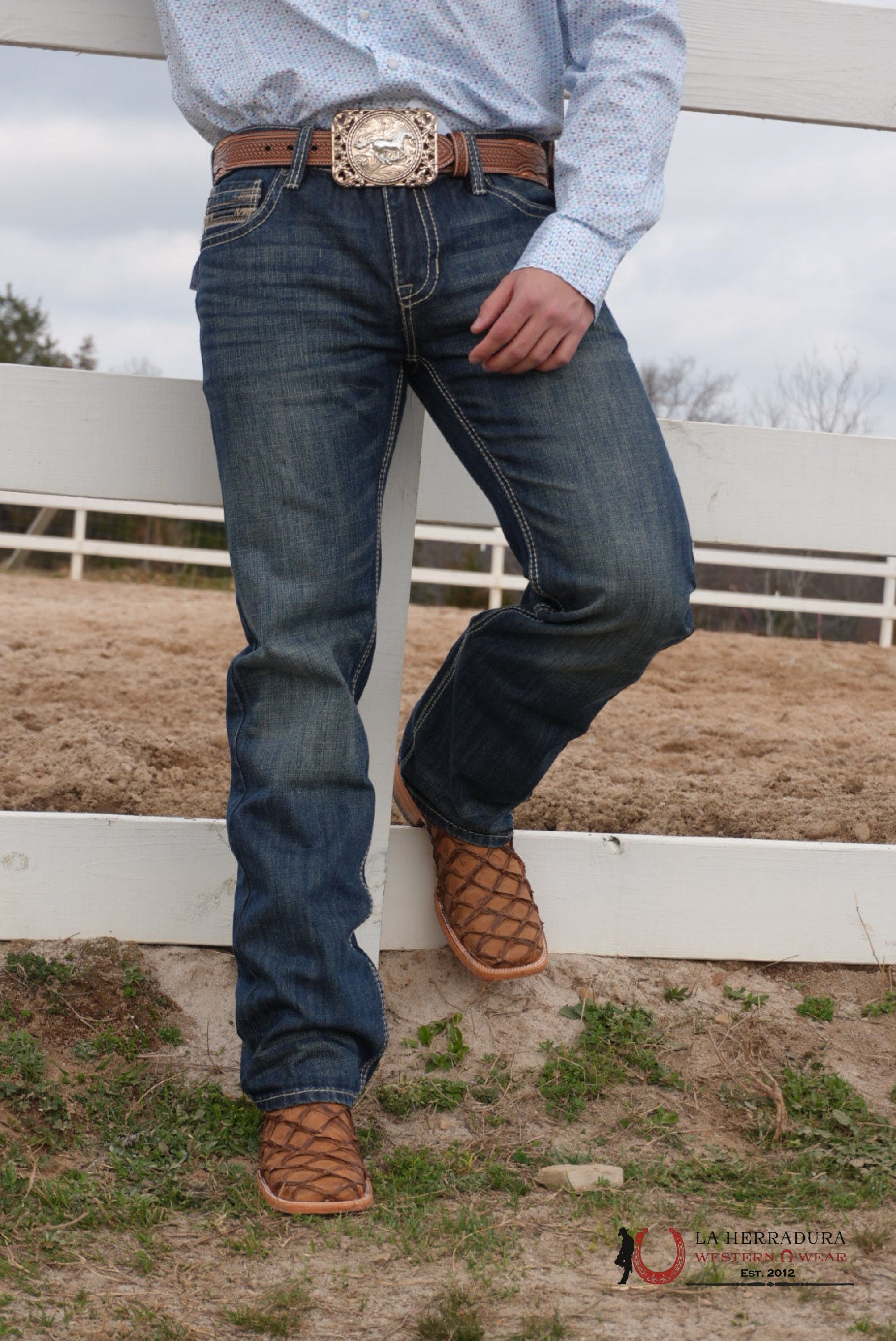 HERRADURA EXOTIC BIGBASS CARAMEL PALASH CEDROS FISH BOOTS BOTAS HOMBRES