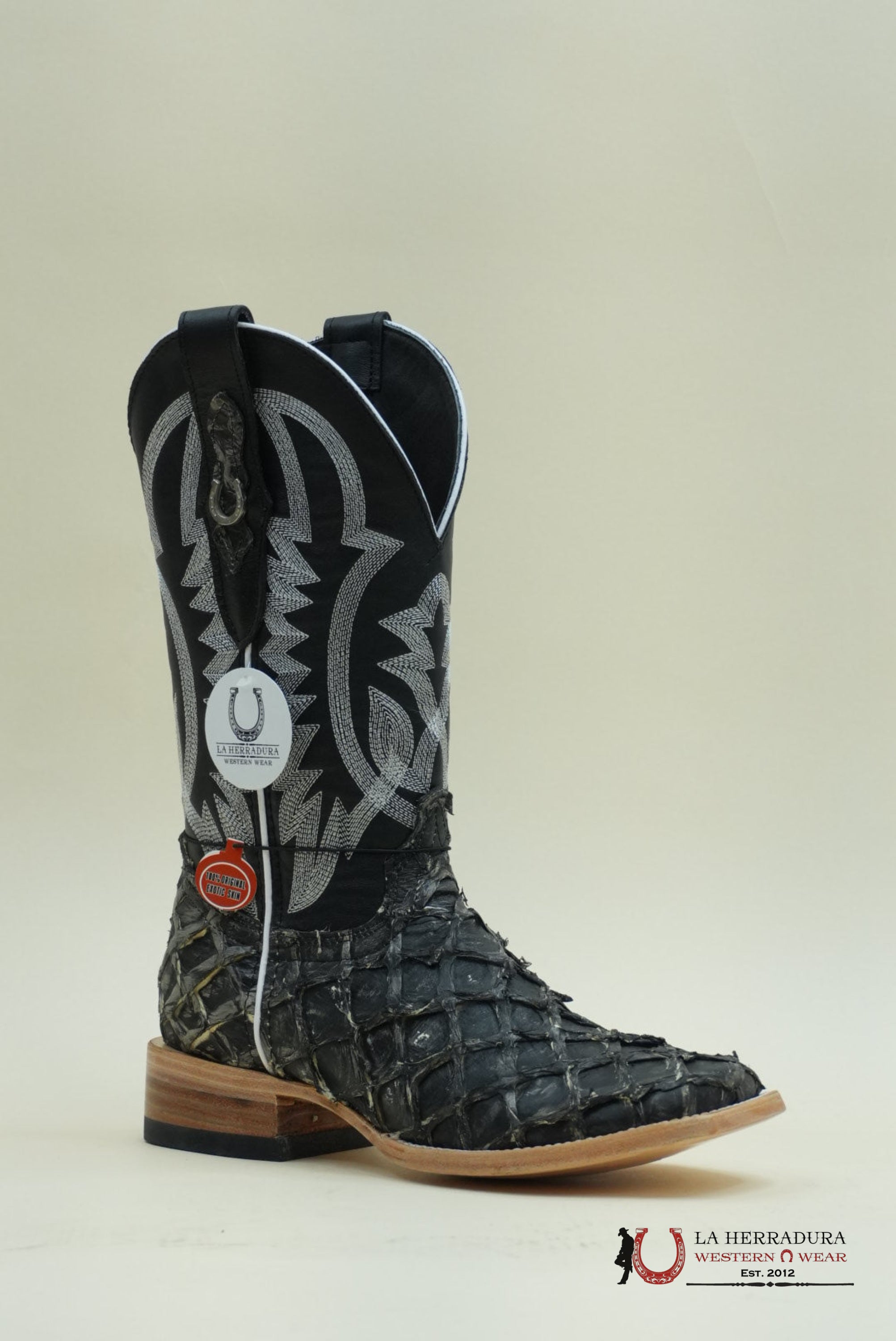 LA HERRADURA BIGBASS GHOST TULIPÁN NEGRO BOOT BOTAS HOMBRES
