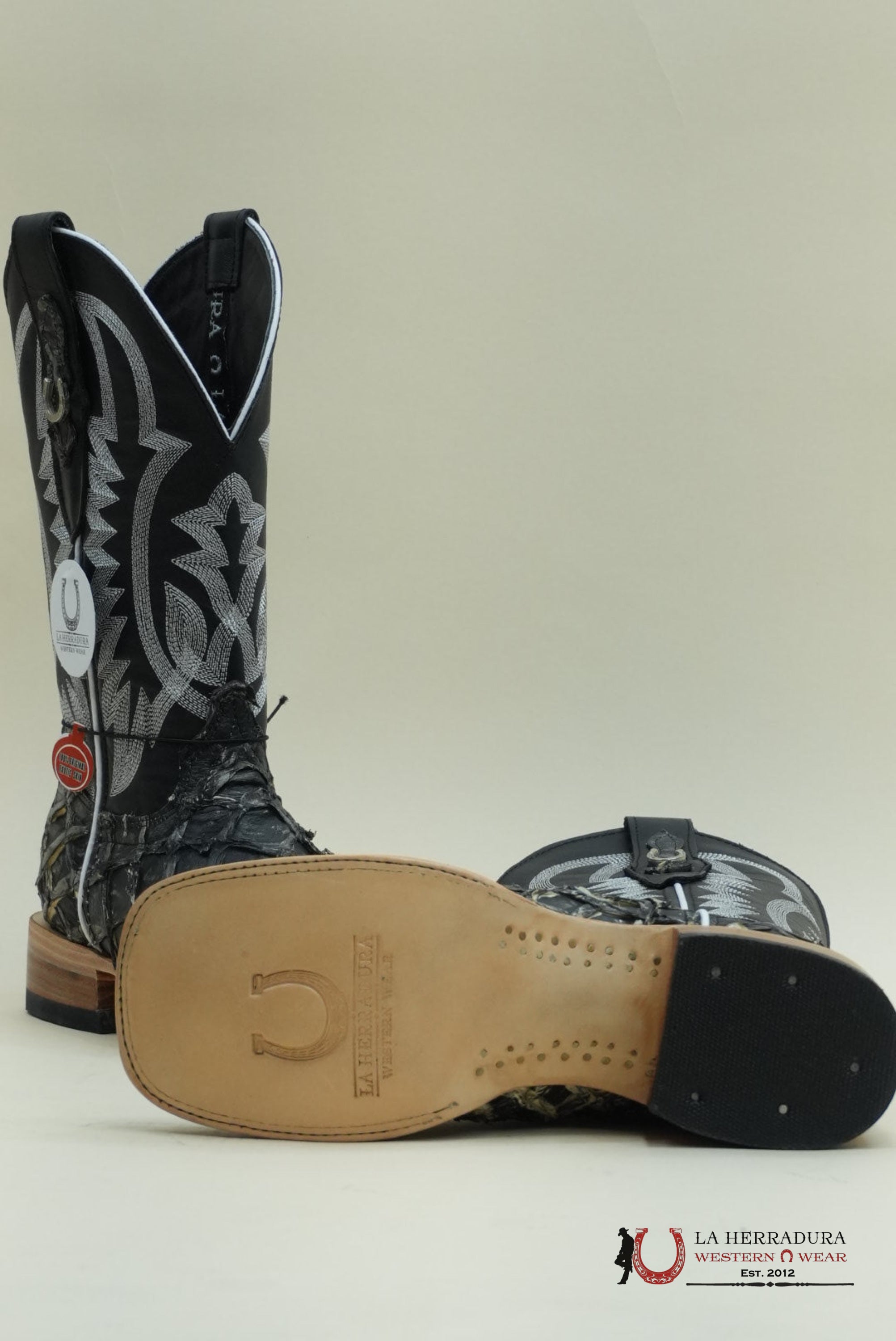 LA HERRADURA BIGBASS GHOST TULIPÁN NEGRO BOOT BOTAS HOMBRES