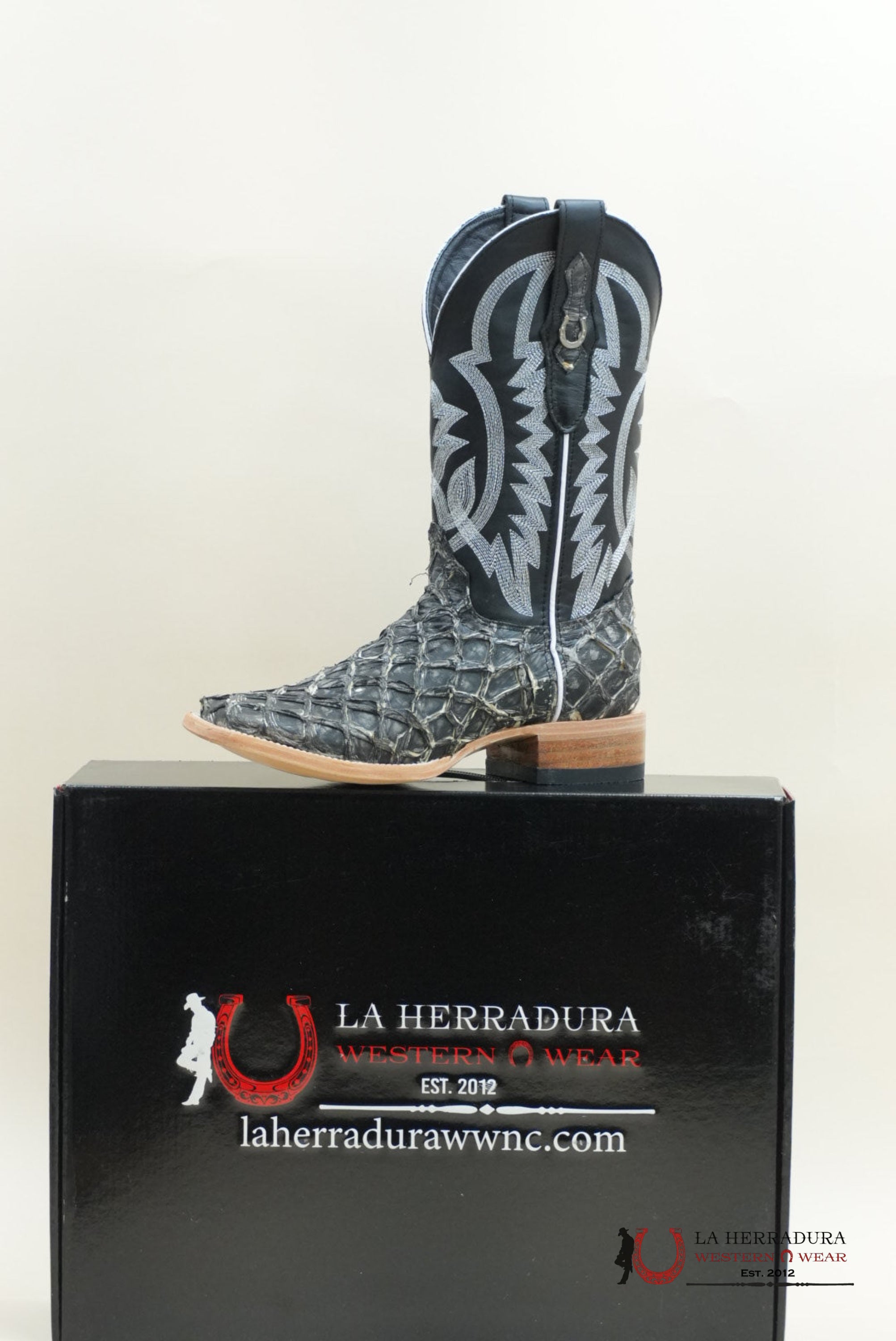 LA HERRADURA BIGBASS GHOST TULIPÁN NEGRO BOOT BOTAS HOMBRES