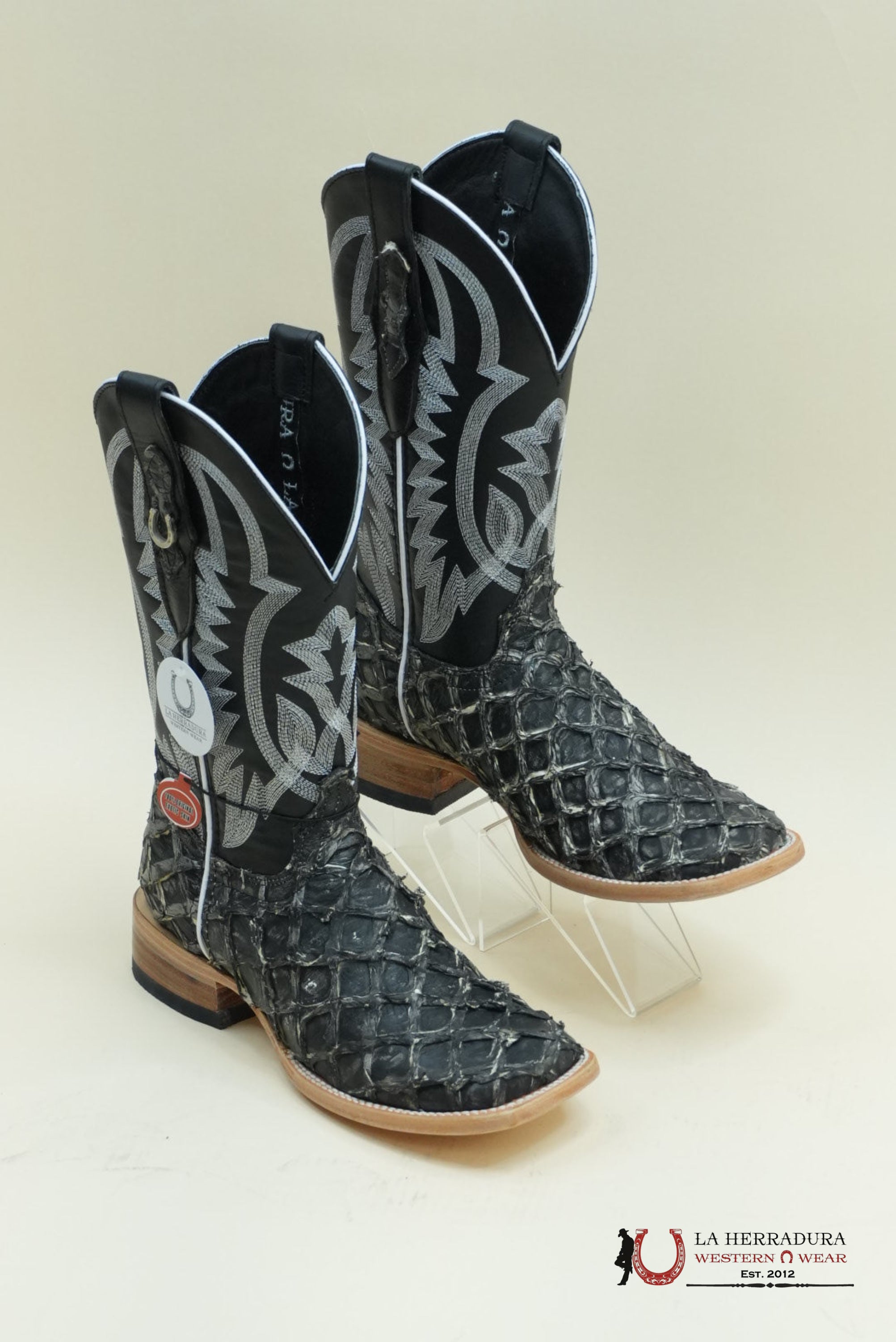 LA HERRADURA BIGBASS GHOST TULIPÁN NEGRO BOOT BOTAS HOMBRES