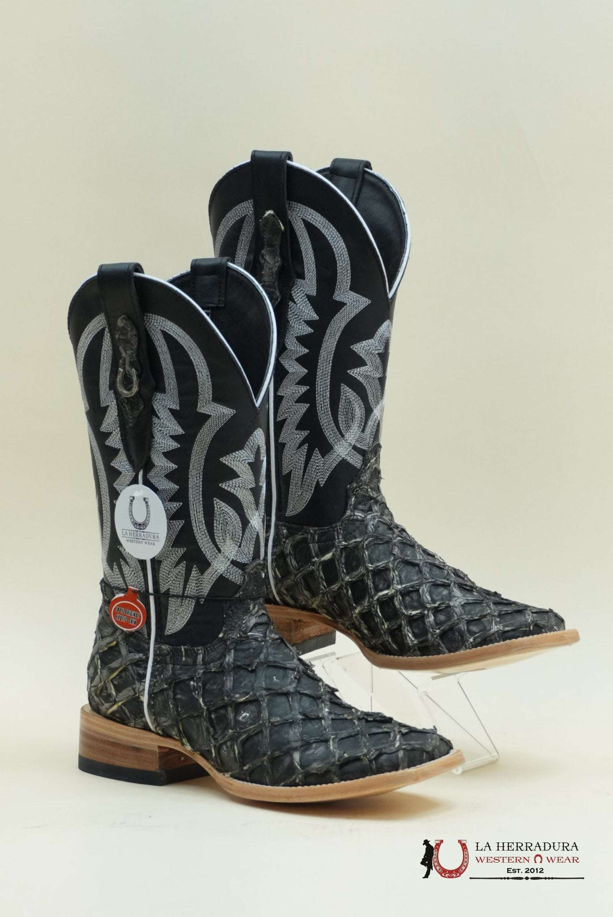 LA HERRADURA BIGBASS GHOST TULIPÁN NEGRO BOOT BOTAS HOMBRES