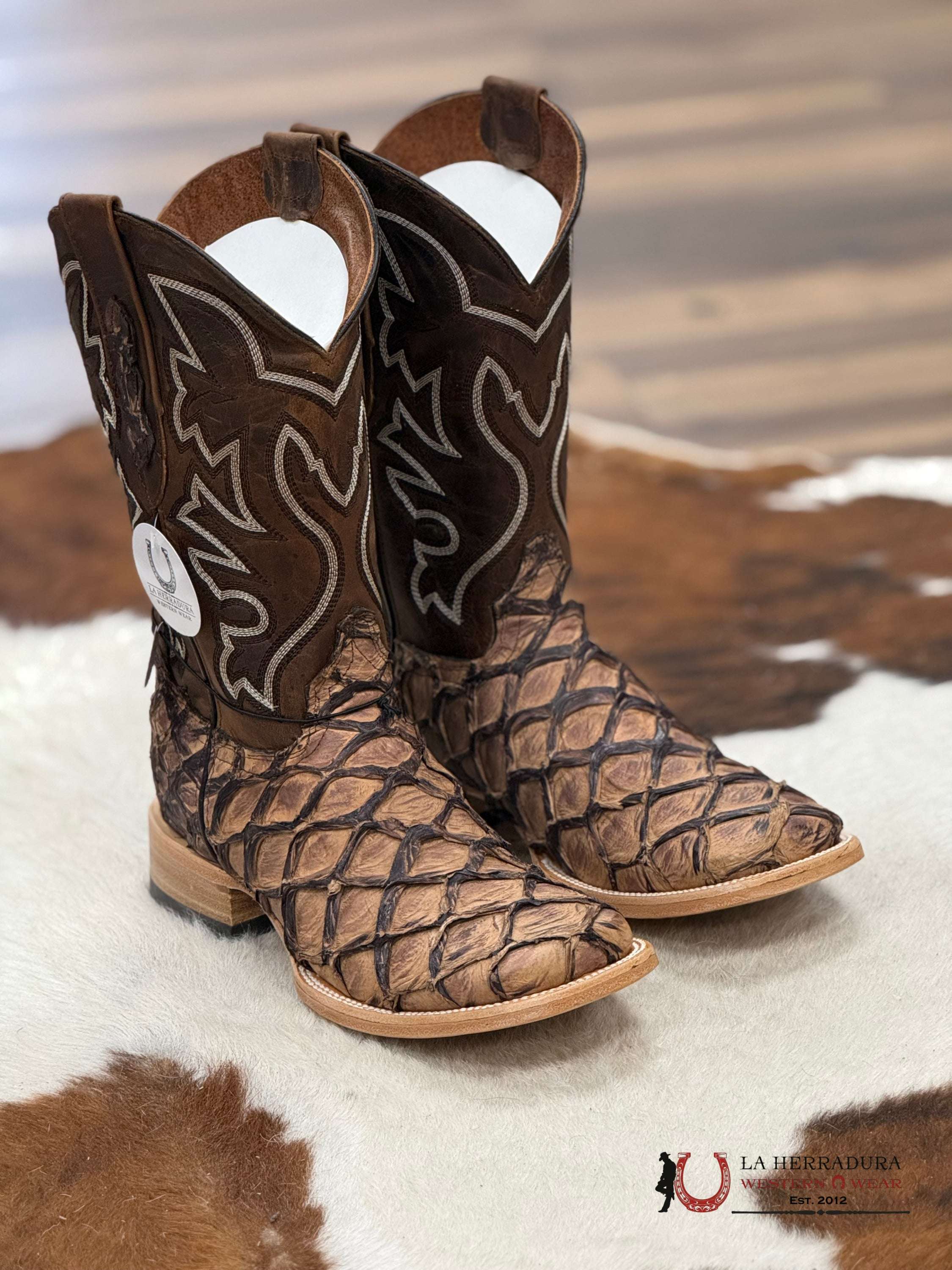 Herradura Exotic Charuto Fish Boots Botas Hombres