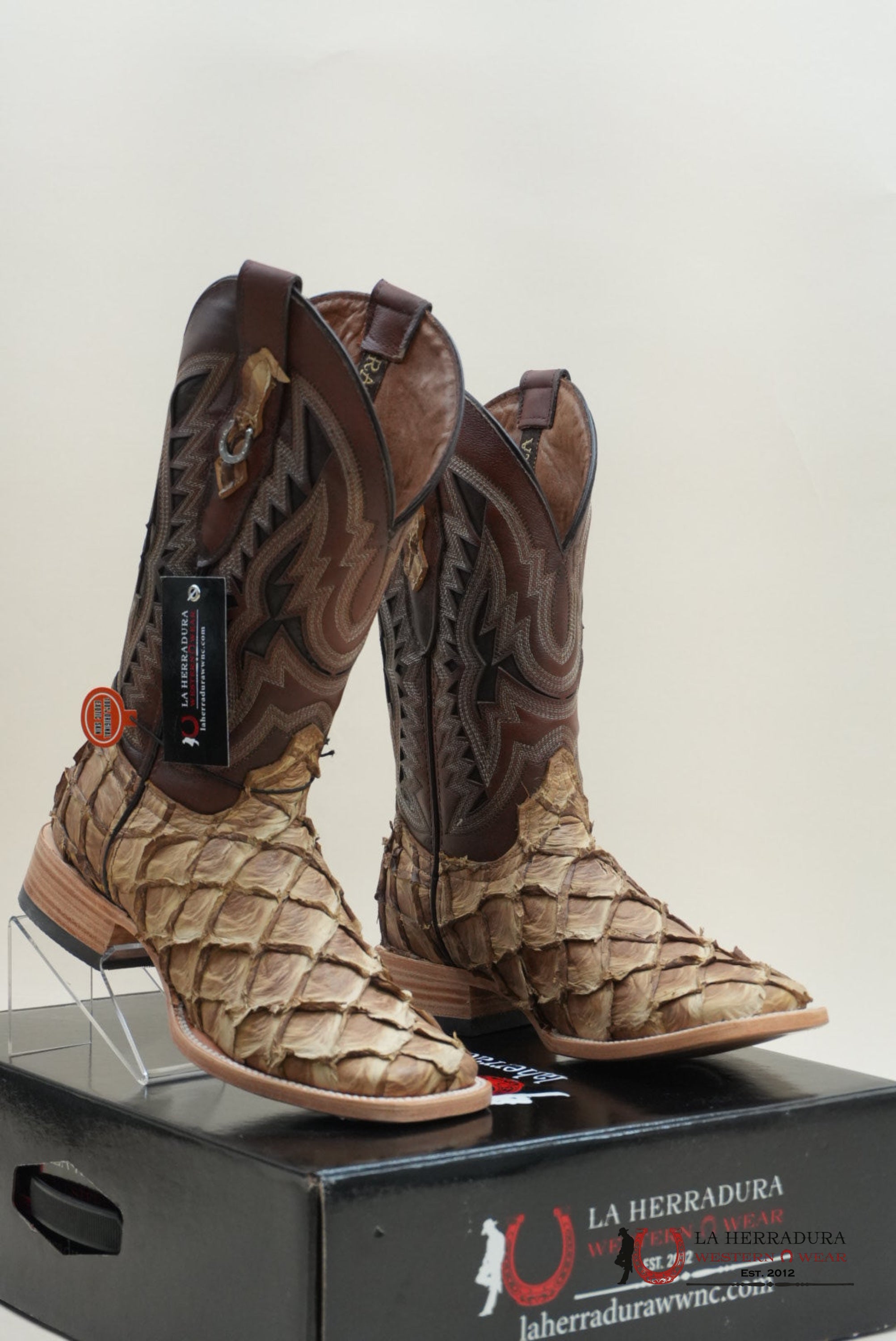 LA HERRADURA PESCADO SADDLE SAVANNA COGNAC BOOT BOTAS HOMBRES