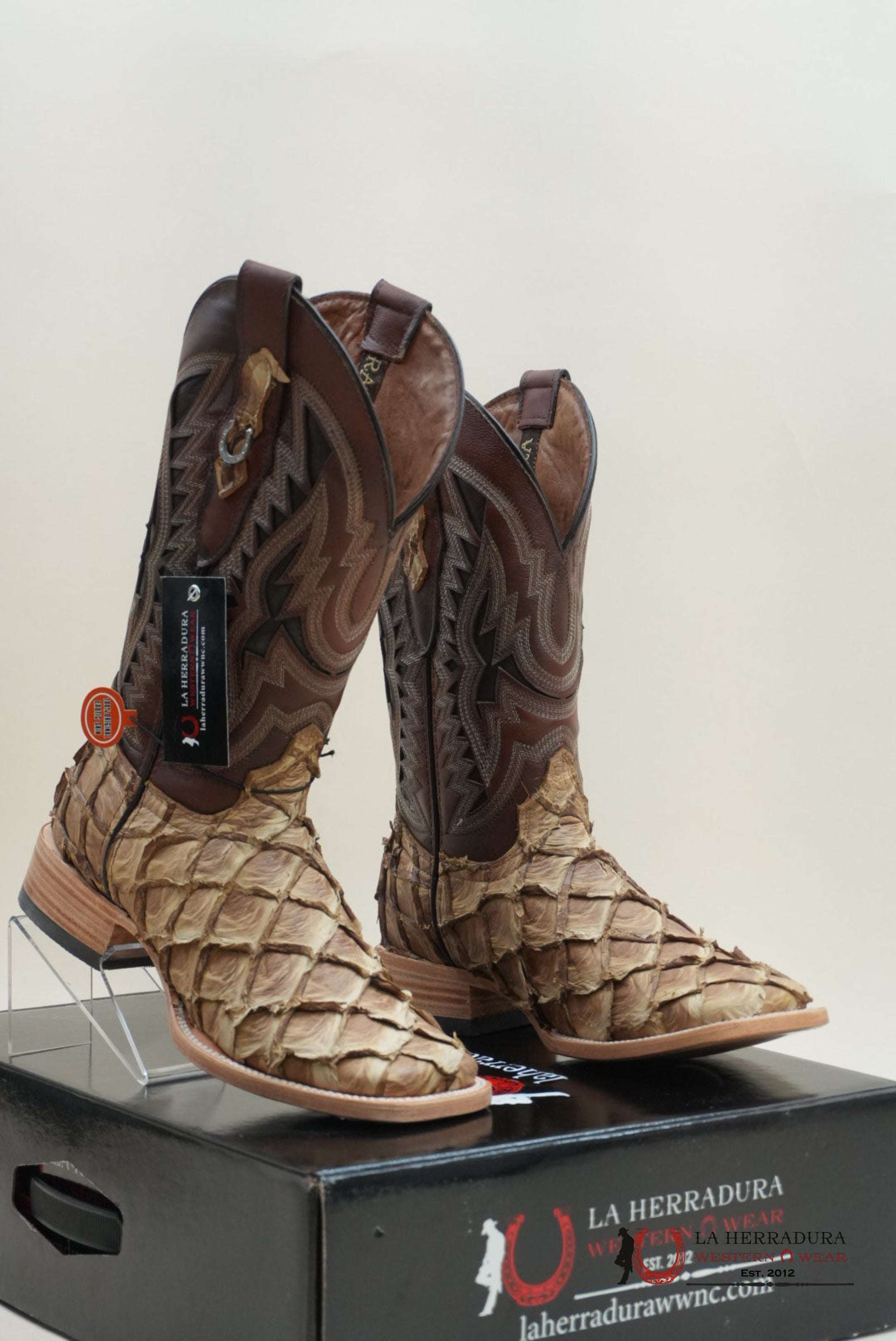 LA HERRADURA PESCADO SADDLE SAVANNA COGNAC BOOT BOTAS HOMBRES