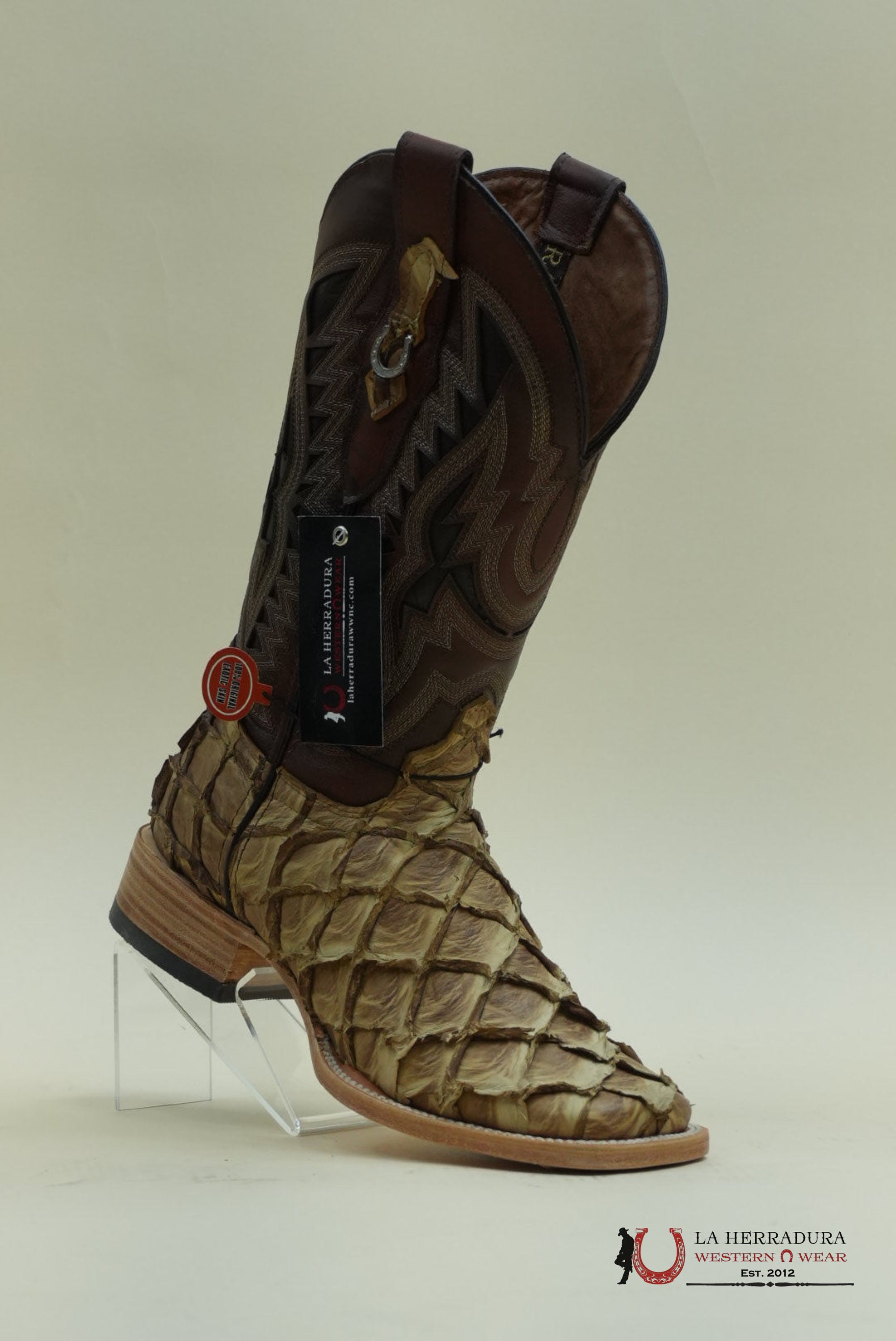 LA HERRADURA PESCADO SADDLE SAVANNA COGNAC BOOT BOTAS HOMBRES